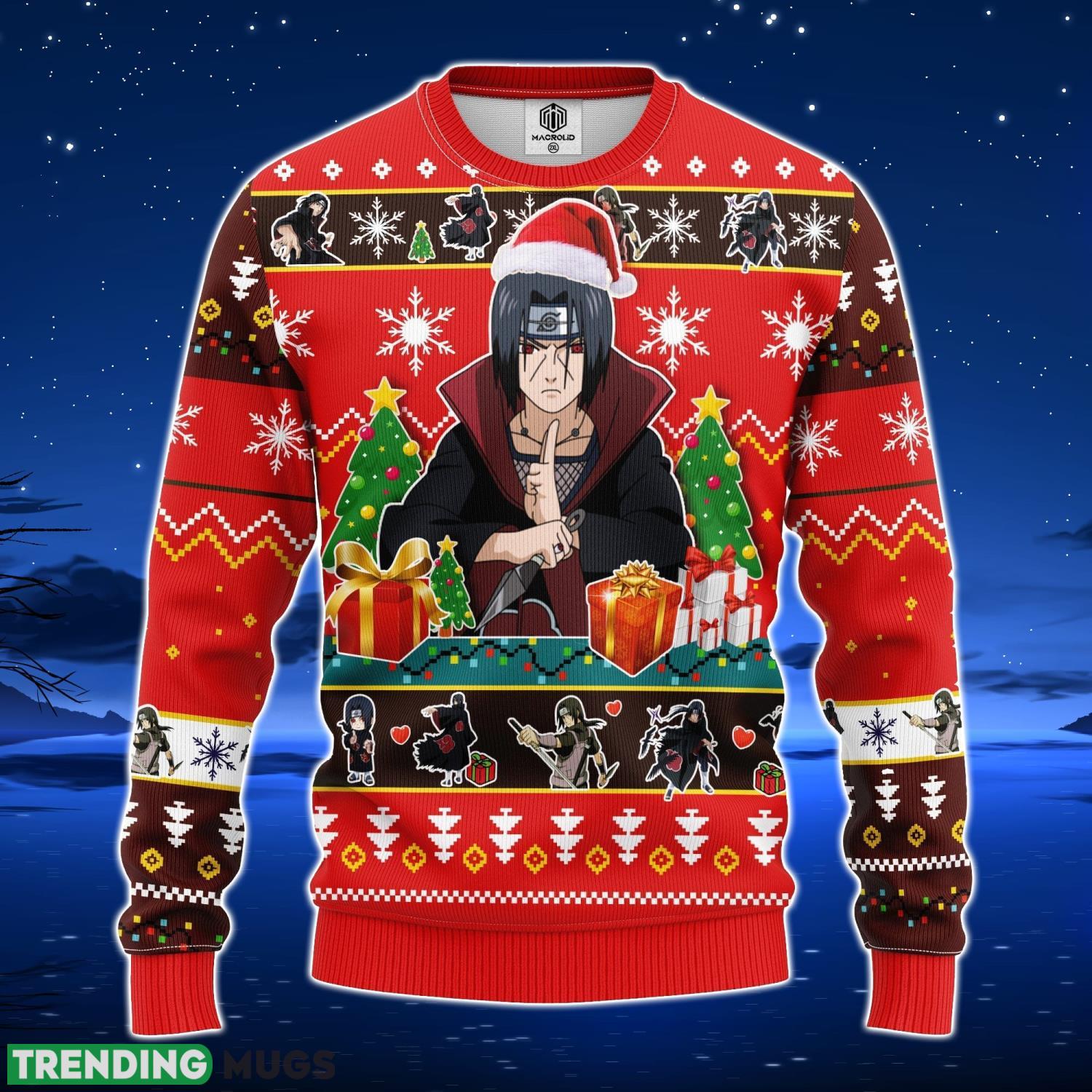 Uchiha Itachi Naruto 2 Ugly Christmas Sweater Amazing Gift Men And Women Christmas Gift Product Photo 1 Uchiha Itachi Naruto 2 Ugly Christmas Sweater Amazing Gift Men And Women Christmas Gift Product Photo 1
