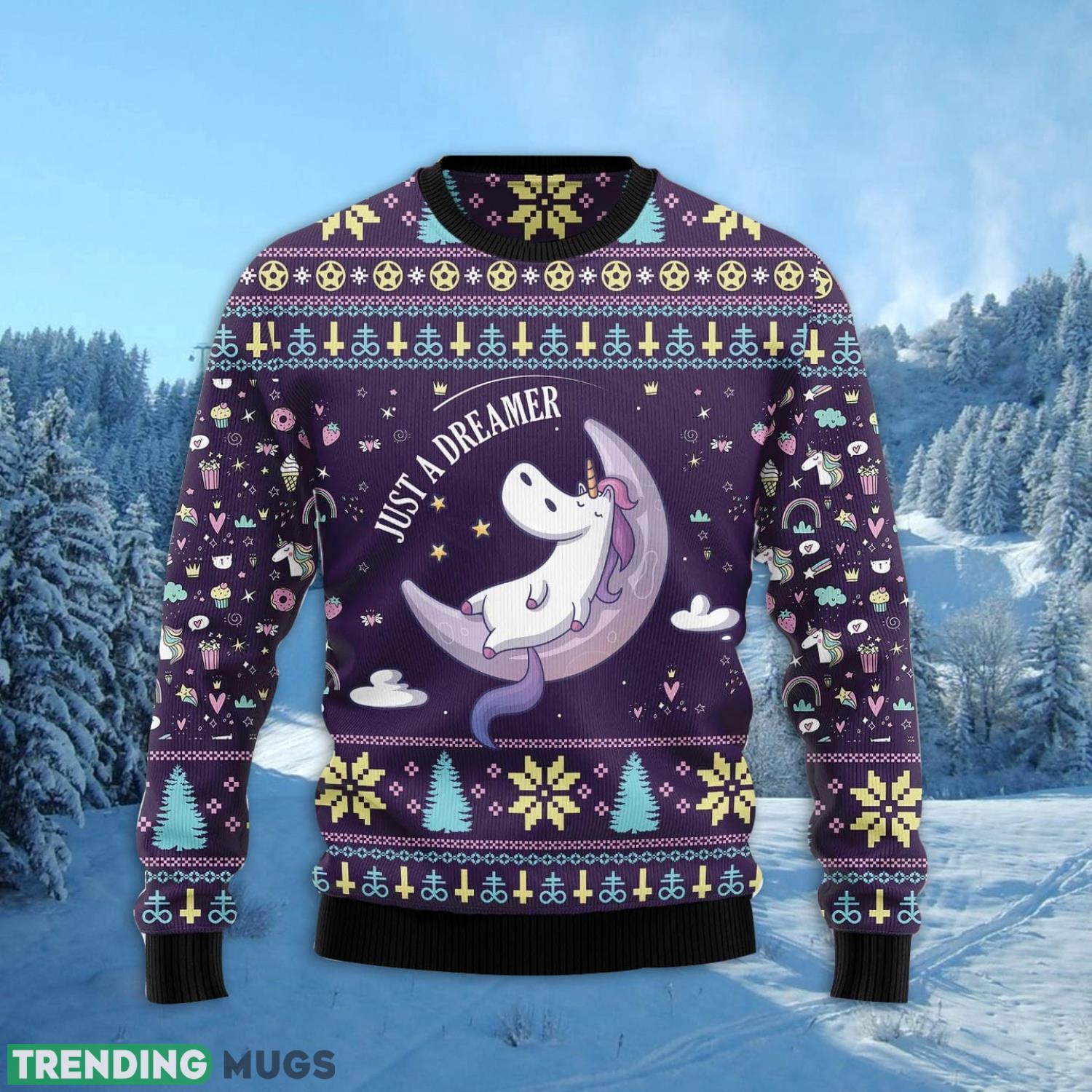 Unicorn Dreamer Ugly Christmas Sweater Christmas Noel Gift Product Photo 1 Unicorn Dreamer Ugly Christmas Sweater Christmas Noel Gift Product Photo 1