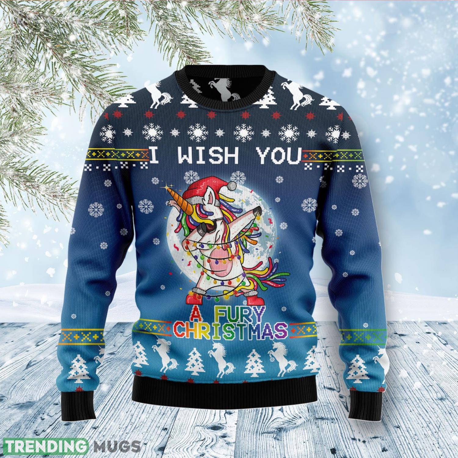 Unicorn Fury Ugly Christmas Sweater Cute Christmas Gift For Men And Women Product Photo 1 Unicorn Fury Ugly Christmas Sweater Cute Christmas Gift For Men And Women Product Photo 1
