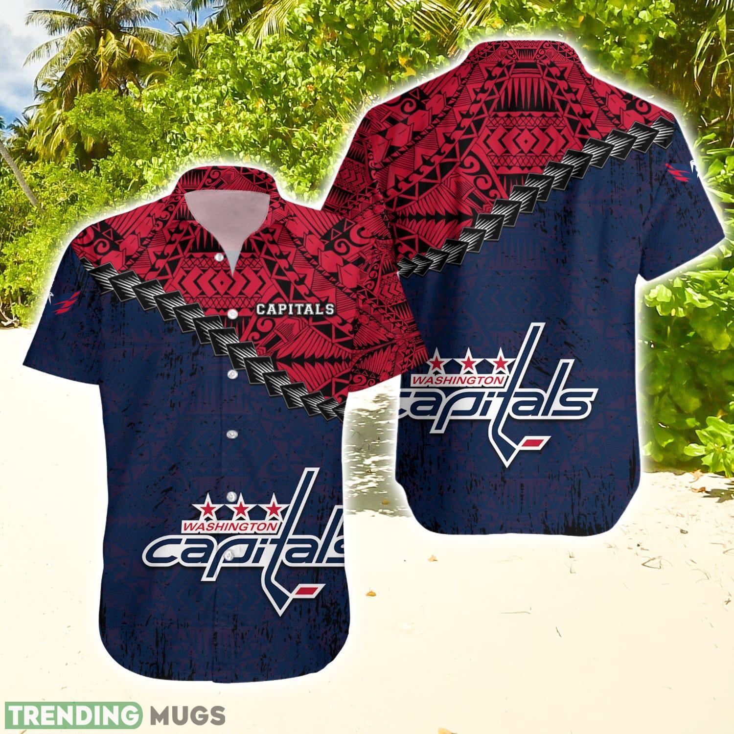 Washington Capitals Nhl Grunge Polynesian Tattoo Pattern Hawaiian Shirt For Fans Hawaiian Shirt Washington Capitals Nhl Grunge Polynesian Tattoo Pattern Hawaiian Shirt For Fans Hawaiian Shirt