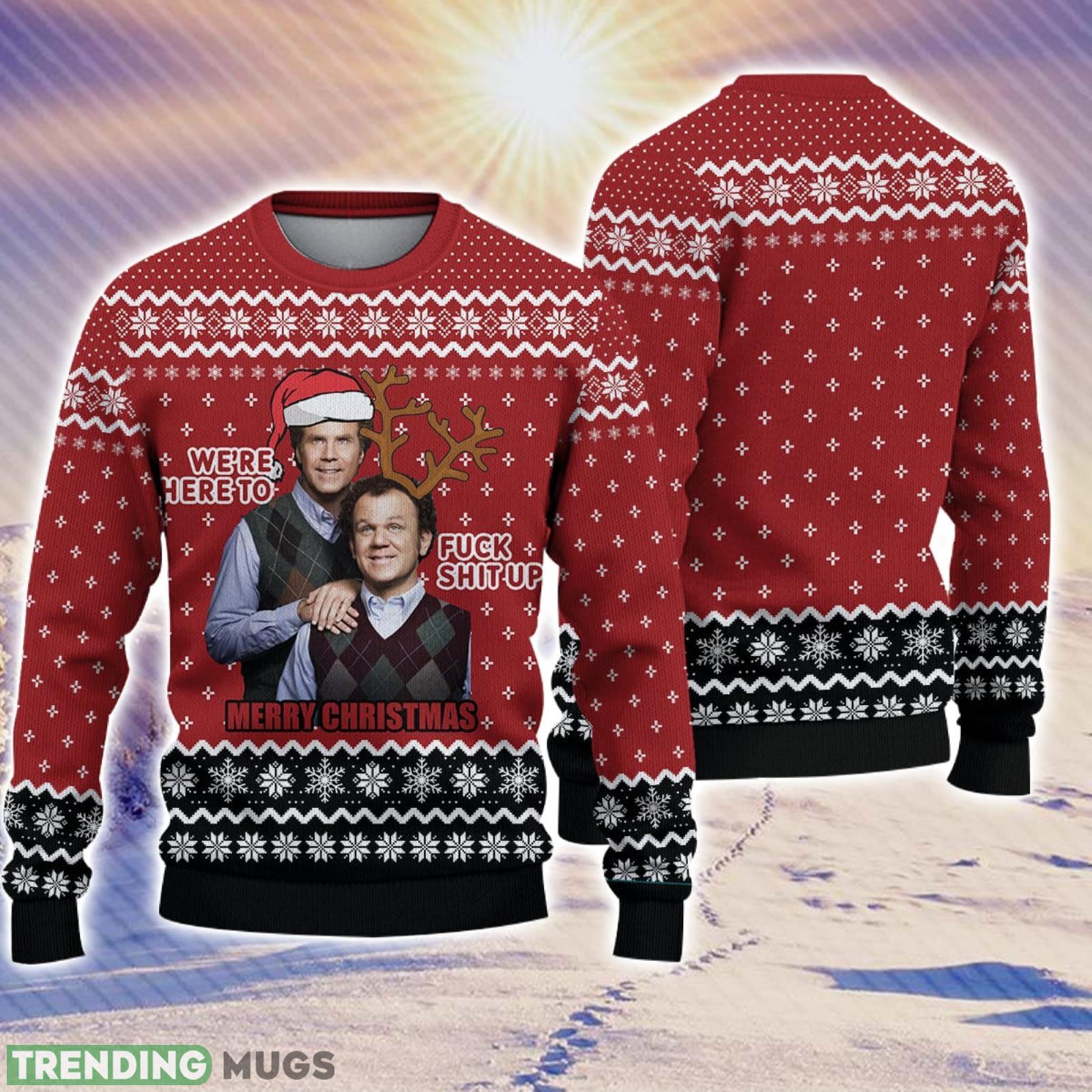 We're Here To F Sh Up Merry Xmas Christmas Gift For Holiday Step Brothers 3D Ugly Christmas Sweater 3D Sweater We're Here To F Sh Up Merry Xmas Christmas Gift For Holiday Step Brothers 3D Ugly Christmas Sweater Product Photo 1
