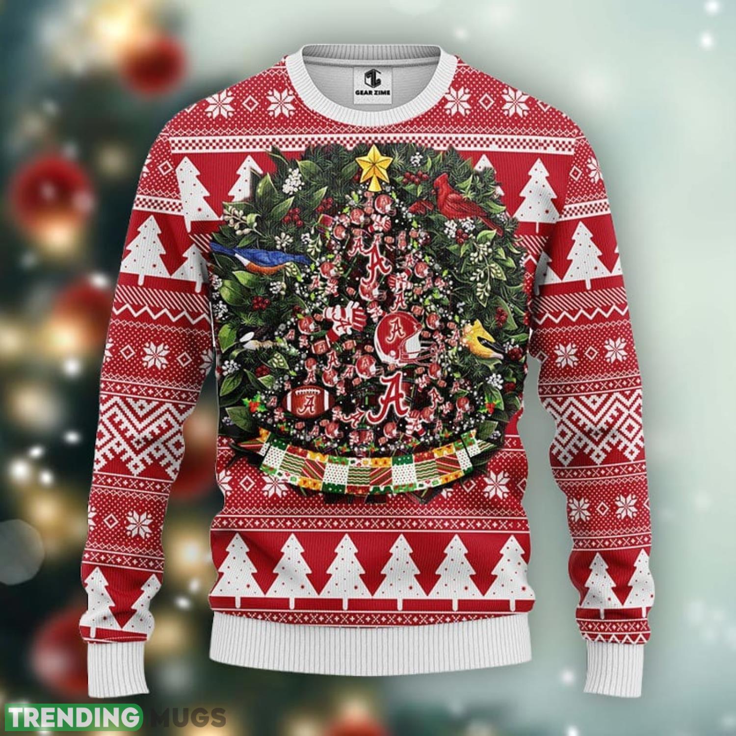 Alabama Crimson Tide Tree Ball Christmas Ugly Sweater Sport Christmas Gift Ideas Product Photo 1