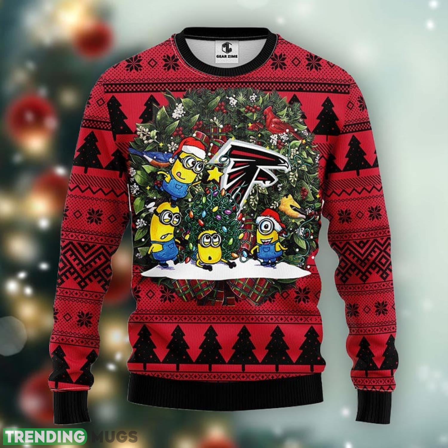 Atlanta Falcons Minion Christmas Ugly Sweater 3D Christmas Xmas Sweater Product Photo 1 Atlanta Falcons Minion Christmas Ugly Sweater 3D Christmas Xmas Sweater Product Photo 1