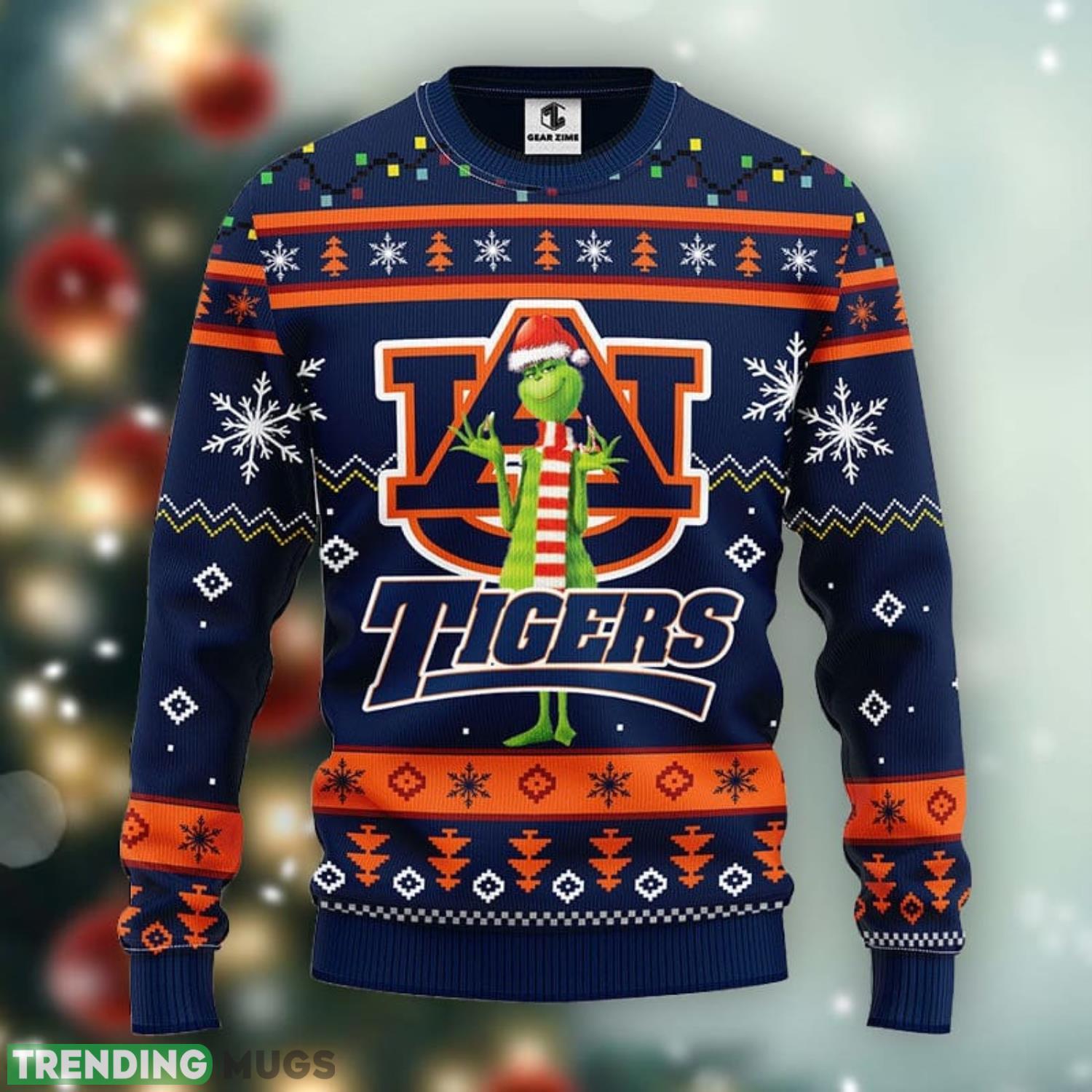 Auburn Tigers Funny Grinch Christmas Ugly Sweater 3D Christmas Xmas Sweater Product Photo 1 Auburn Tigers Funny Grinch Christmas Ugly Sweater 3D Christmas Xmas Sweater Product Photo 1