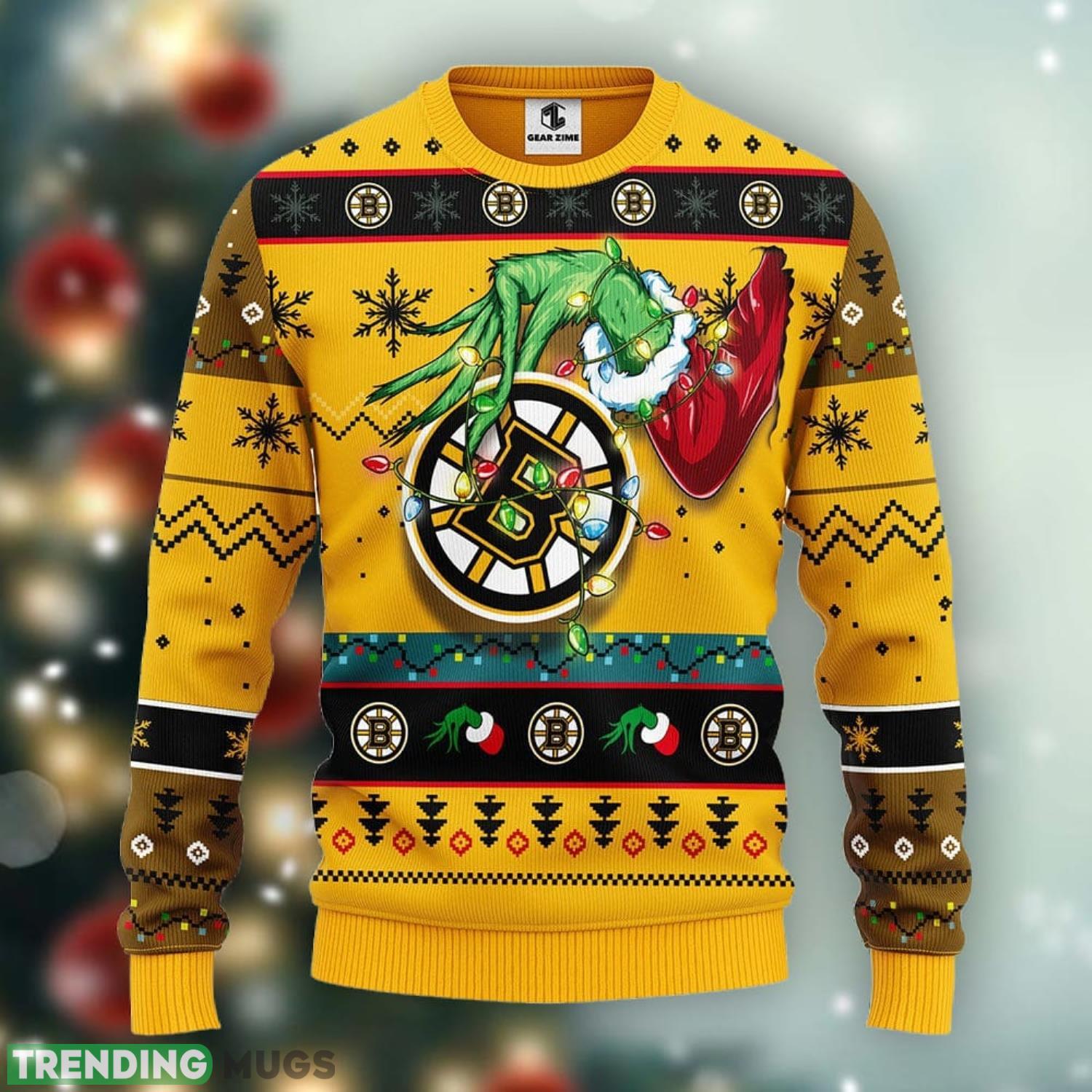 Boston Bruins Grinch Xmas Ugly Christmas Sweater Best Christmas Gift Ideas Product Photo 1 Boston Bruins Grinch Xmas Ugly Christmas Sweater Best Christmas Gift Ideas Product Photo 1