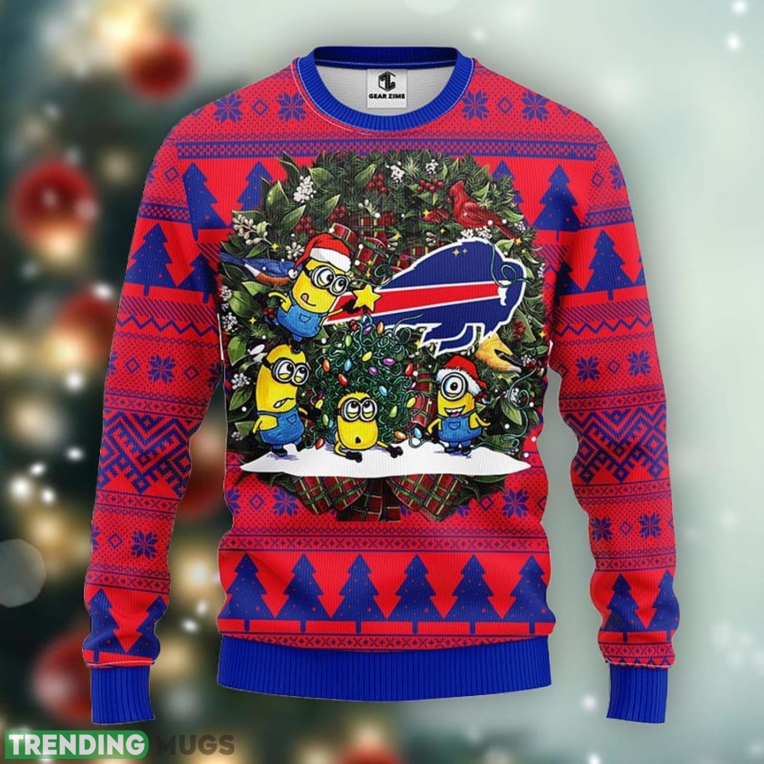 Buffalo Bills Minion Christmas Ugly Sweater 3D Christmas Xmas Sweater Product Photo 1 Buffalo Bills Minion Christmas Ugly Sweater 3D Christmas Xmas Sweater Product Photo 1