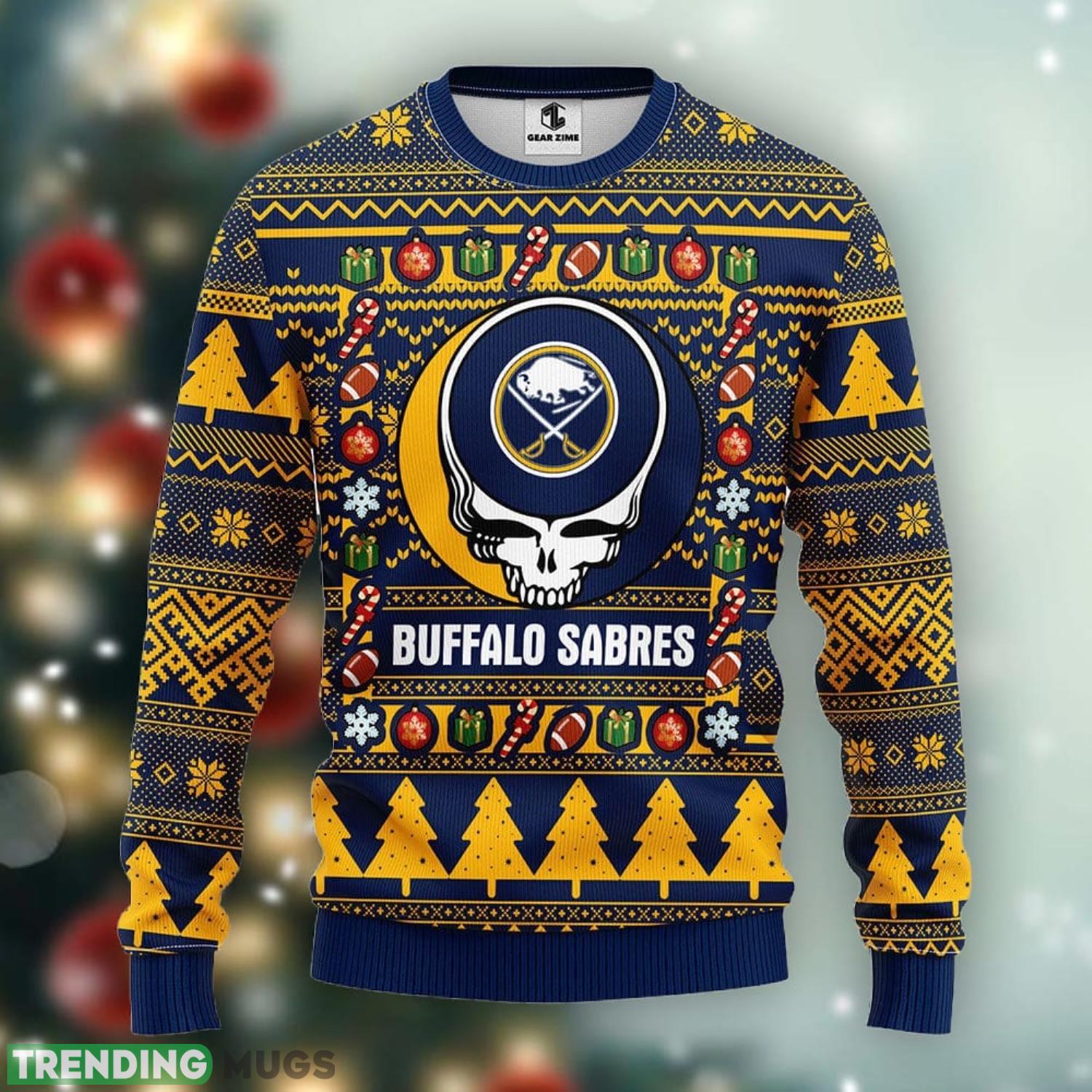 Buffalo Sabres Grateful Dead Ugly Christmas Sweater Men And Women Sport Fans Gift Product Photo 1 Buffalo Sabres Grateful Dead Ugly Christmas Sweater Men And Women Sport Fans Gift Product Photo 1