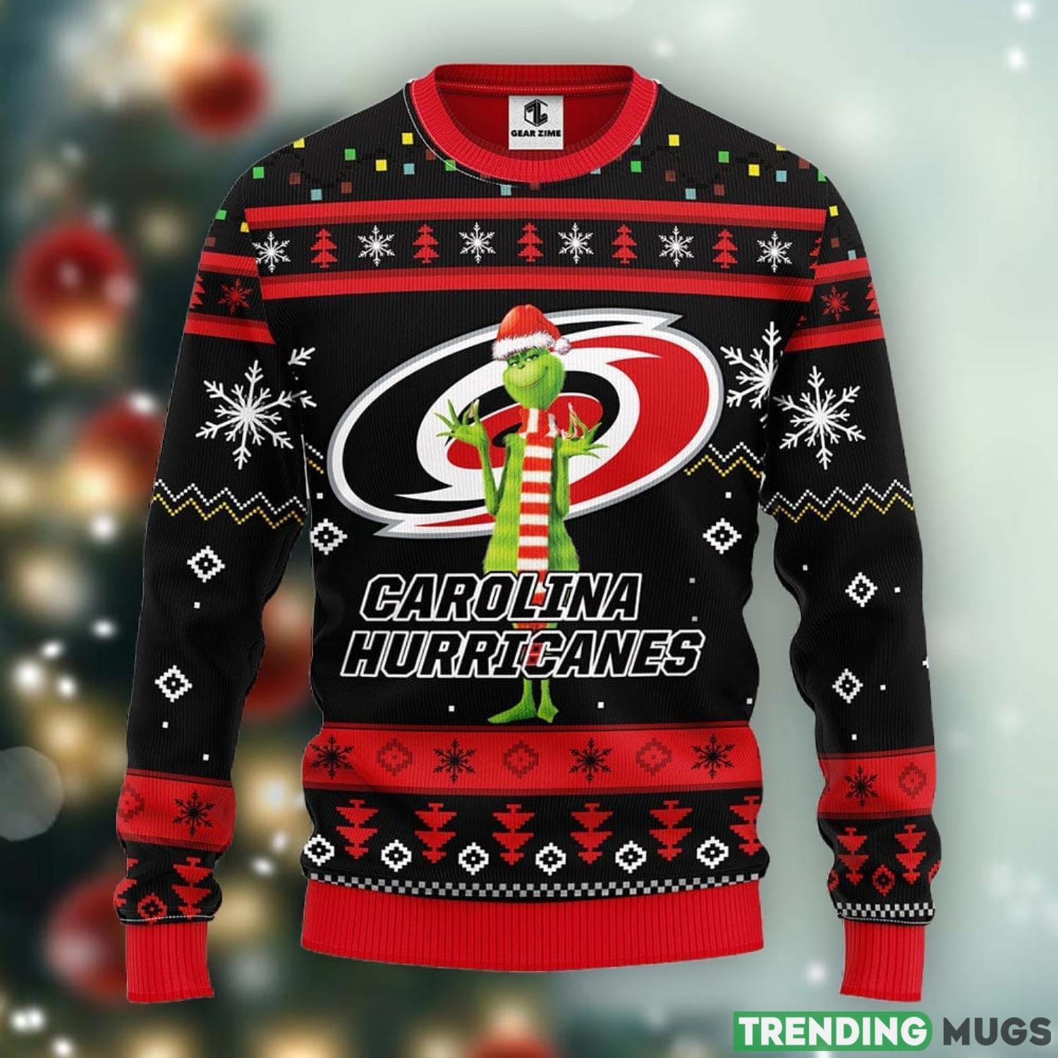 Carolina Hurricanes Funny Grinch Ugly Christmas Sweater Unisex Christmas Gift Ideas Product Photo 1 Carolina Hurricanes Funny Grinch Ugly Christmas Sweater Unisex Christmas Gift Ideas Product Photo 1
