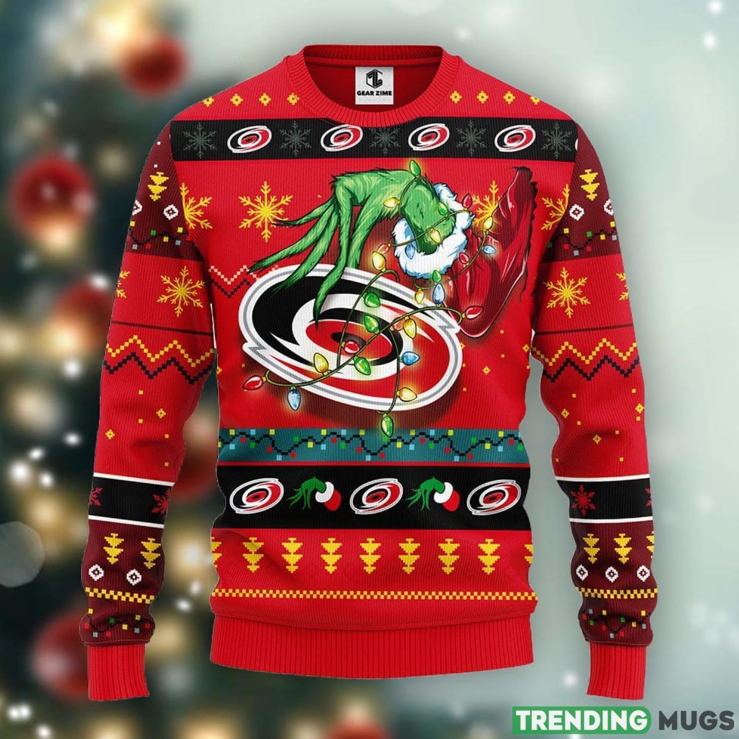 Carolina Hurricanes Grinch Christmas Ugly Sweater Cute Christmas Gift Ideas Product Photo 1 Carolina Hurricanes Grinch Christmas Ugly Sweater Cute Christmas Gift Ideas Product Photo 1