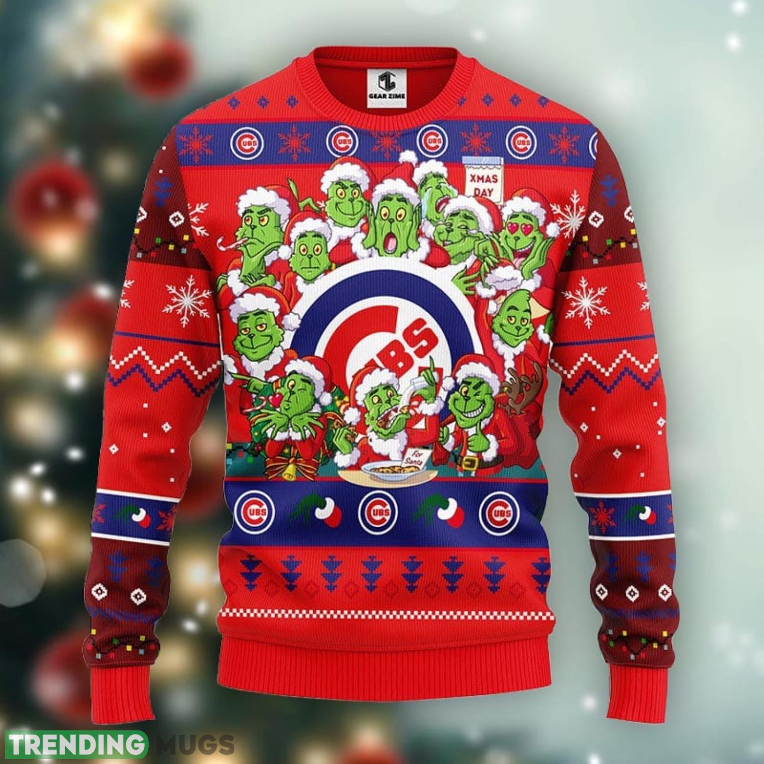 Chicago Cubs 12 Grinch Xmas Day Christmas Ugly Sweater Christmas Gift For Fans Party Hoiliday Gift Product Photo 1 Chicago Cubs 12 Grinch Xmas Day Christmas Ugly Sweater Christmas Gift For Fans Party Hoiliday Gift Product Photo 1