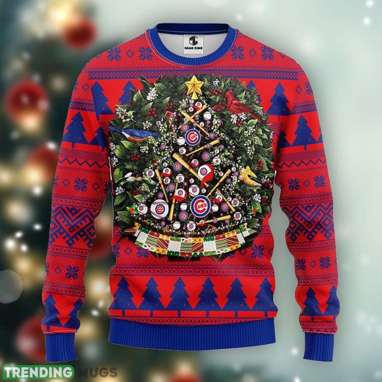 Chicago Cubs Christmas Tree Ball Ugly Sweater Christmas Gift For Fans Party Hoiliday Gift Product Photo 1 Chicago Cubs Christmas Tree Ball Ugly Sweater Christmas Gift For Fans Party Hoiliday Gift Product Photo 1