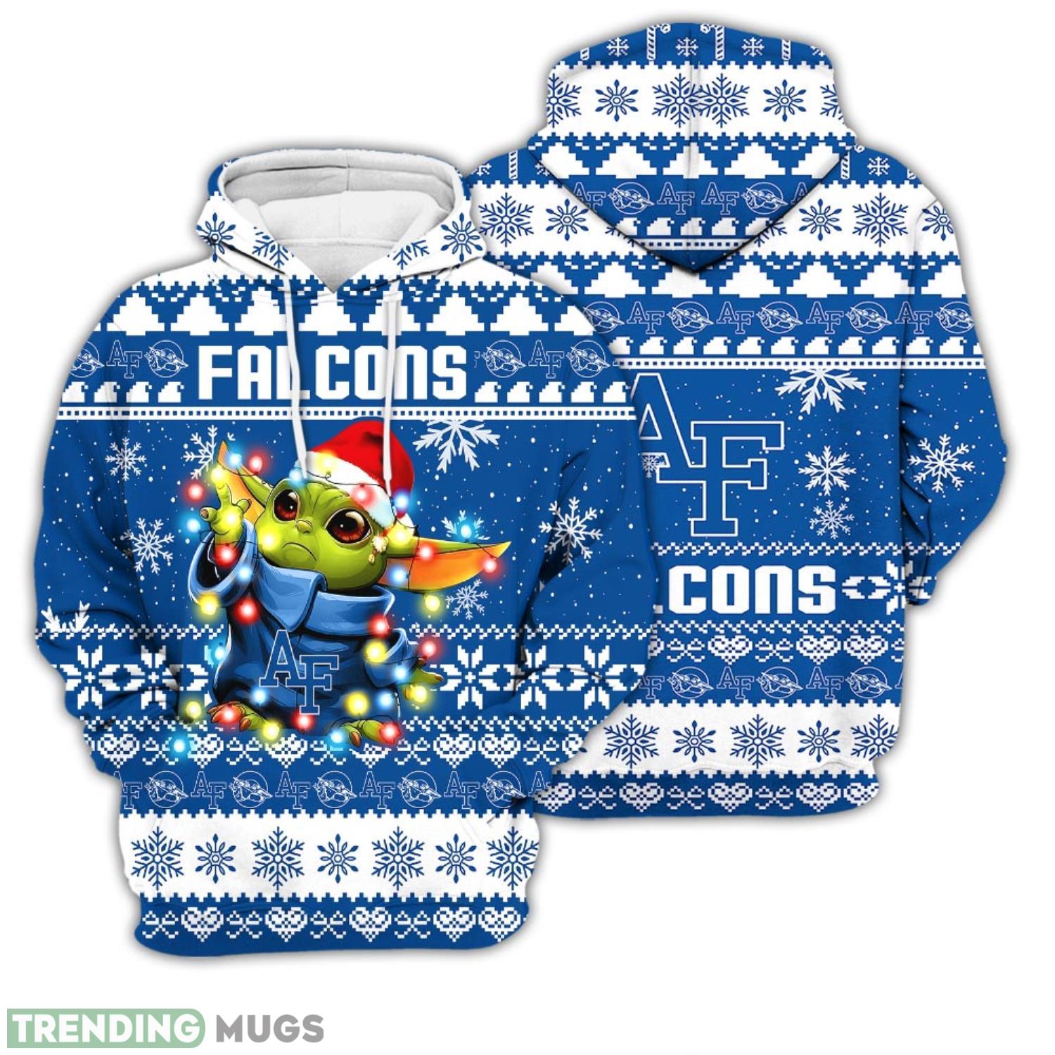 Christmas Gift 3D Hoodie Air Force Falcons Baby Yoda Star Wars Unisex Hoodie For Men and Women Product Photo 1 Christmas Gift 3D Hoodie Air Force Falcons Baby Yoda Star Wars Unisex Hoodie For Men and Women Product Photo 1