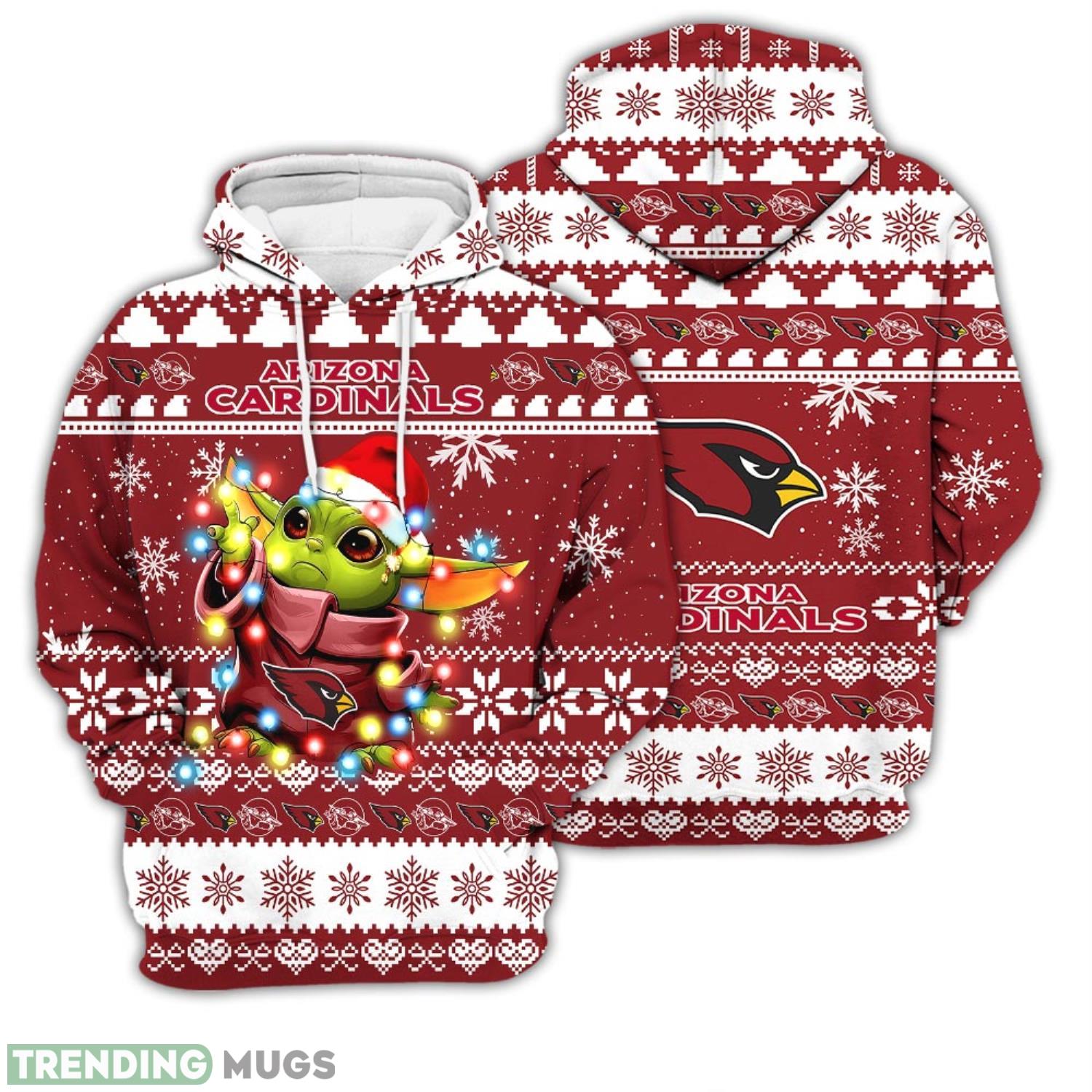 Christmas Gift 3D Hoodie Arizona Cardinals Baby Yoda Star Wars Unisex Hoodie For Men and Women Product Photo 1 Christmas Gift 3D Hoodie Arizona Cardinals Baby Yoda Star Wars Unisex Hoodie For Men and Women Product Photo 1