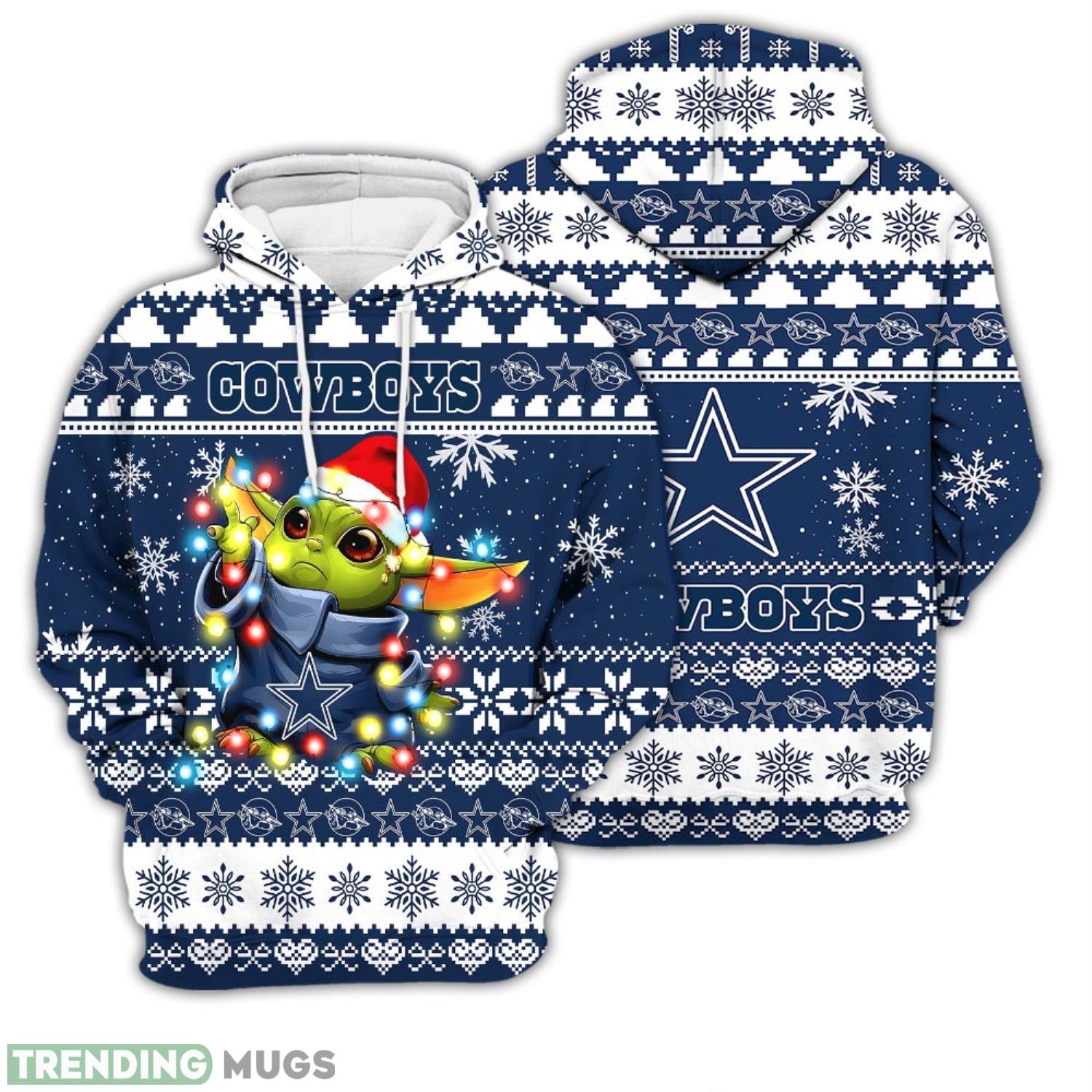 Christmas Gift 3D Hoodie Dallas Cowboys Baby Yoda Star Wars Unisex Hoodie For Men and Women Product Photo 1 Christmas Gift 3D Hoodie Dallas Cowboys Baby Yoda Star Wars Unisex Hoodie For Men and Women Product Photo 1