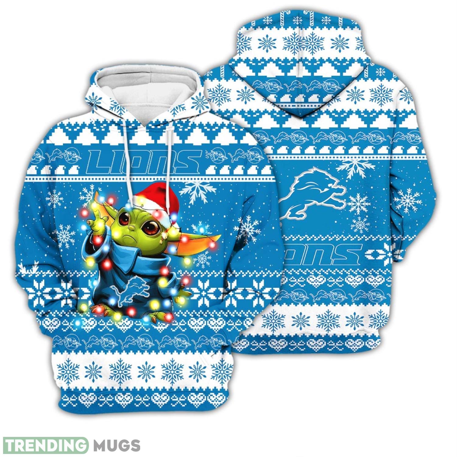 Christmas Gift 3D Hoodie Detroit Lions Baby Yoda Star Wars Unisex Hoodie For Men and Women Product Photo 1 Christmas Gift 3D Hoodie Detroit Lions Baby Yoda Star Wars Unisex Hoodie For Men and Women Product Photo 1