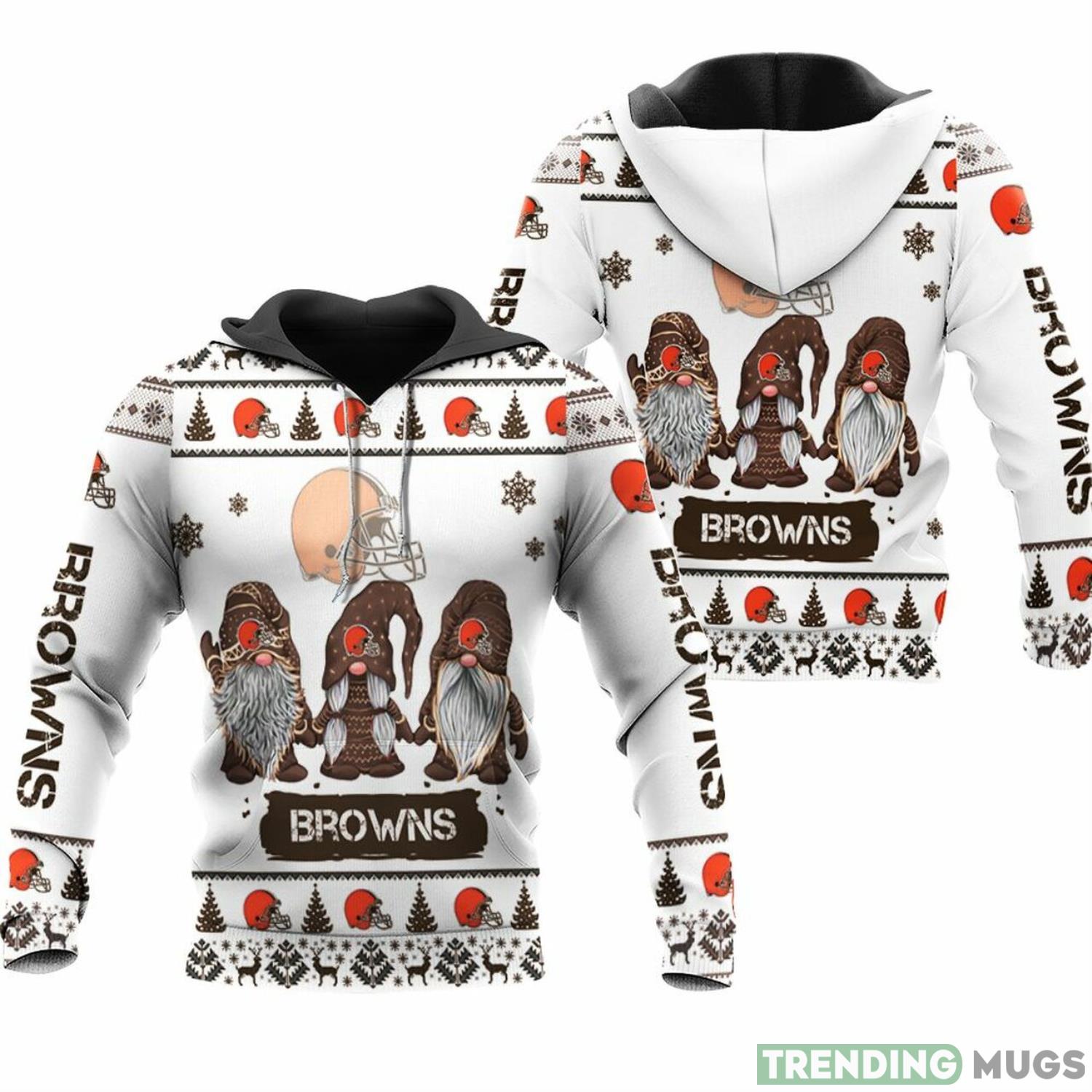 Christmas Gnomes Cleveland Browns 3D Hoodie Zip Hoodie Best Christmas Gift Product Photo 1 Christmas Gnomes Cleveland Browns 3D Hoodie Zip Hoodie Best Christmas Gift Product Photo 1