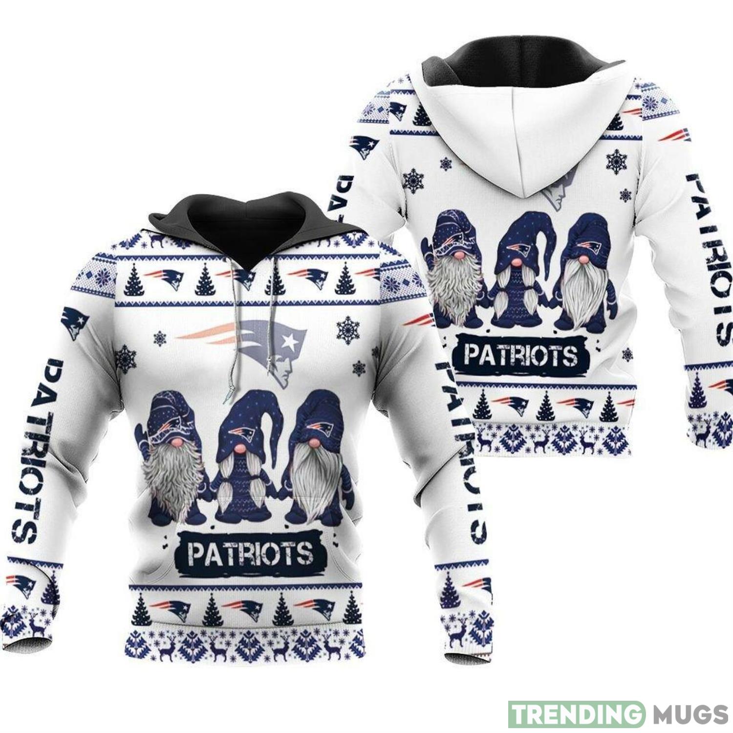 Christmas Gnomes New England Patriots 3D Hoodie Zip Hoodie Best Christmas Gift Product Photo 1 Christmas Gnomes New England Patriots 3D Hoodie Zip Hoodie Best Christmas Gift Product Photo 1