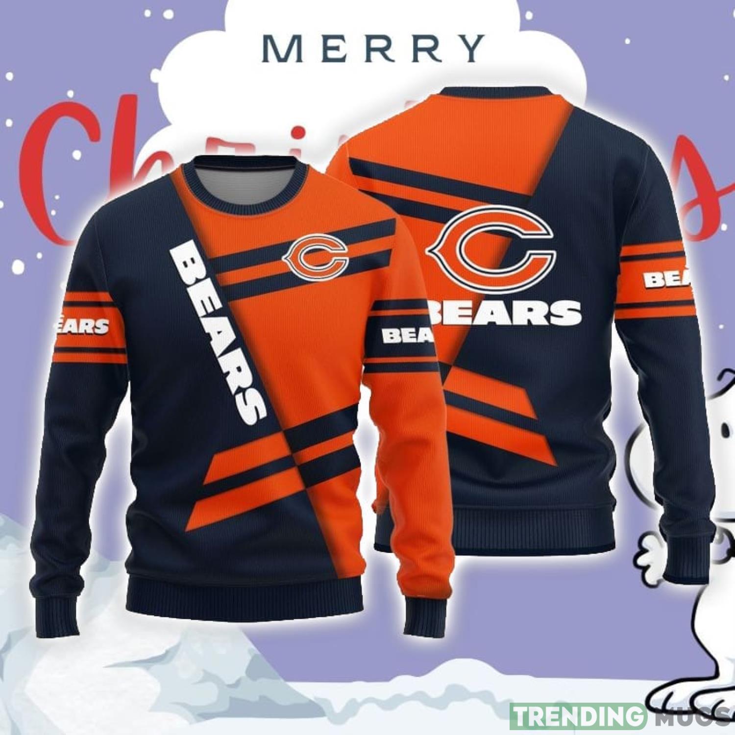 Christmas Sweater Chicago Bears Basic Pattern Limited Edition 3D Sweater Product Photo 1 Christmas Sweater Chicago Bears Basic Pattern Limited Edition 3D Sweater Product Photo 1