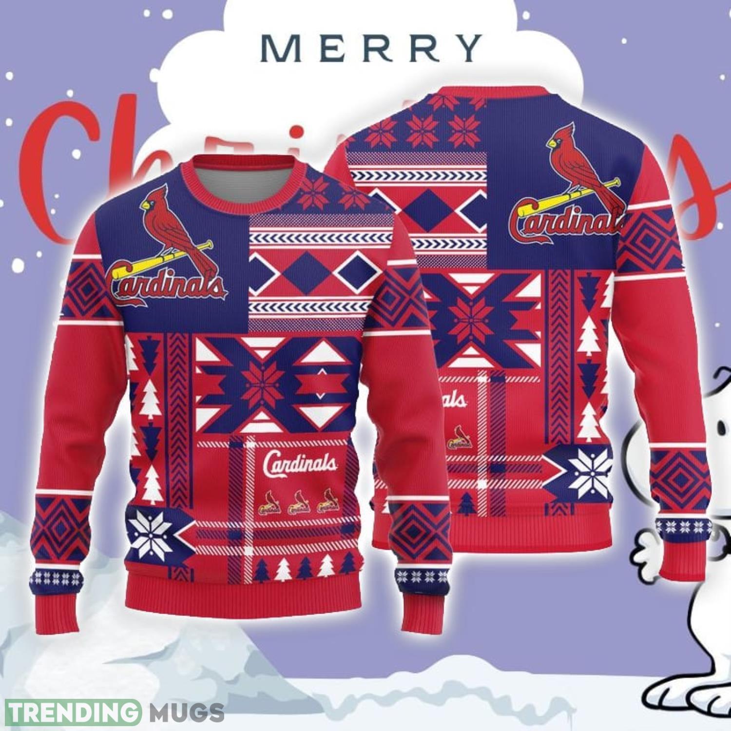 Christmas Sweater St. Louis Cardinals Christmas Snowflakes Pattern Limited Edition 3D Sweater Product Photo 1 Christmas Sweater St. Louis Cardinals Christmas Snowflakes Pattern Limited Edition 3D Sweater Product Photo 1