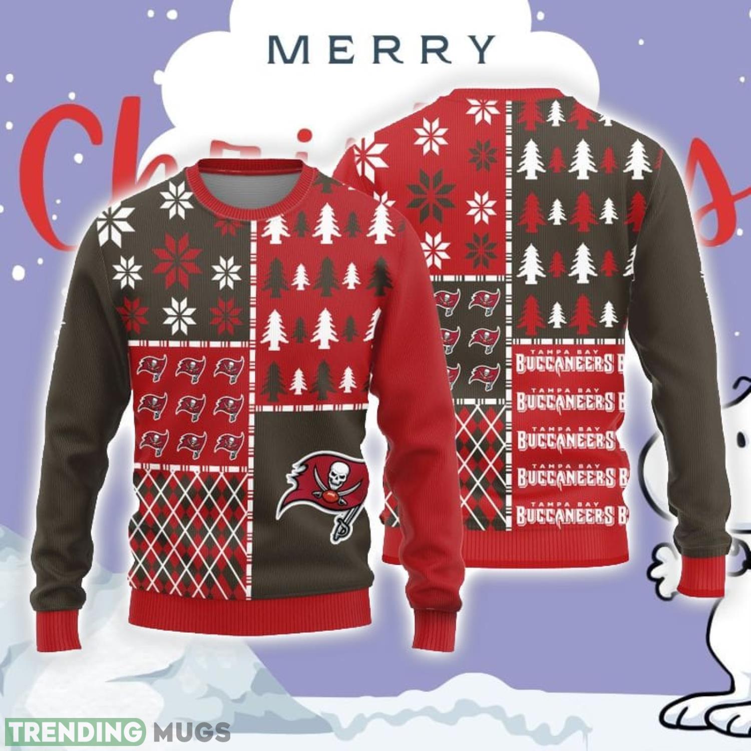 Christmas Sweater Tampa Bay Buccaneers Christmas Pine Trees Pattern Limited Edition 3D Sweater Product Photo 1 Christmas Sweater Tampa Bay Buccaneers Christmas Pine Trees Pattern Limited Edition 3D Sweater Product Photo 1