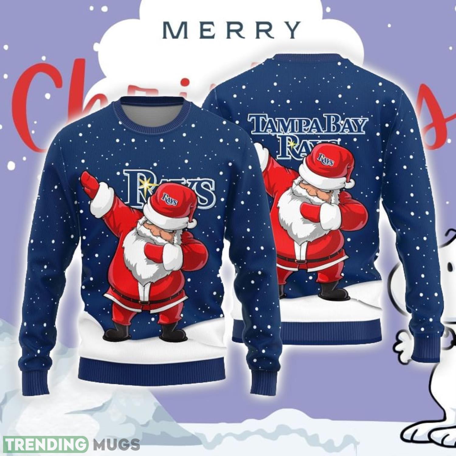 Christmas Sweater Tampa Bay Rays Dab Santa Limited Edition 3D Sweater Product Photo 1 Christmas Sweater Tampa Bay Rays Dab Santa Limited Edition 3D Sweater Product Photo 1