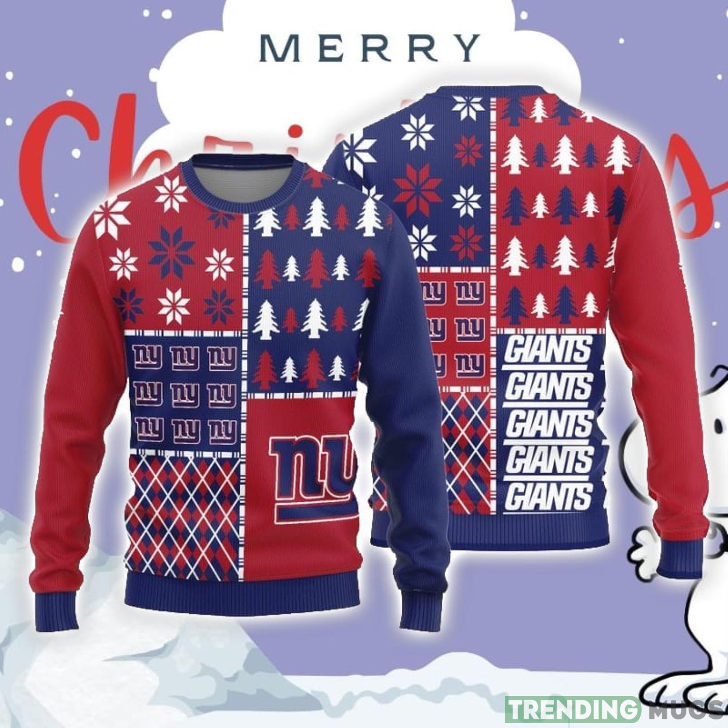 Christmas Sweater York Giants Christmas Pine Trees Pattern Limited Edition 3D Sweater Product Photo 1 Christmas Sweater York Giants Christmas Pine Trees Pattern Limited Edition 3D Sweater Product Photo 1