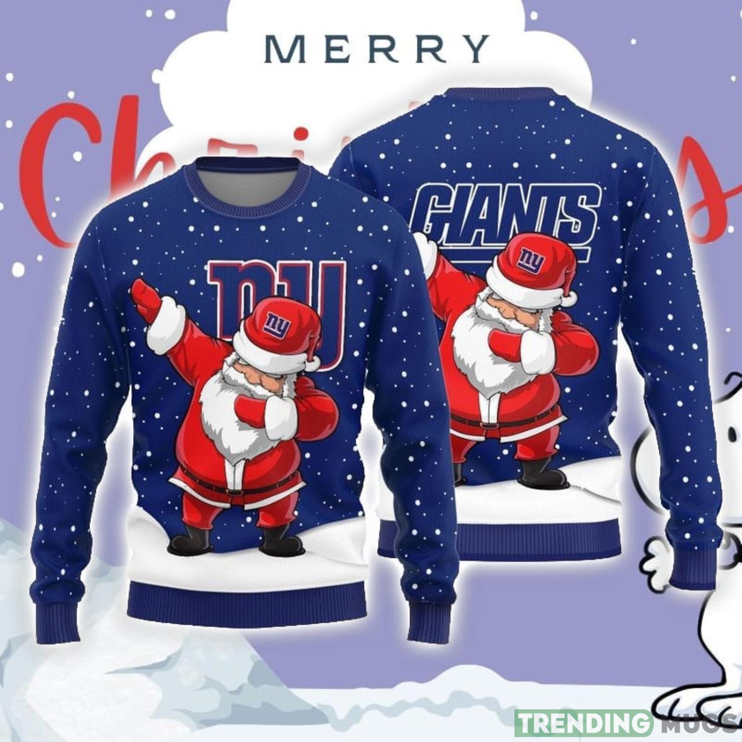 Christmas Sweater York Giants Dab Santa Limited Edition 3D Sweater Product Photo 1 Christmas Sweater York Giants Dab Santa Limited Edition 3D Sweater Product Photo 1