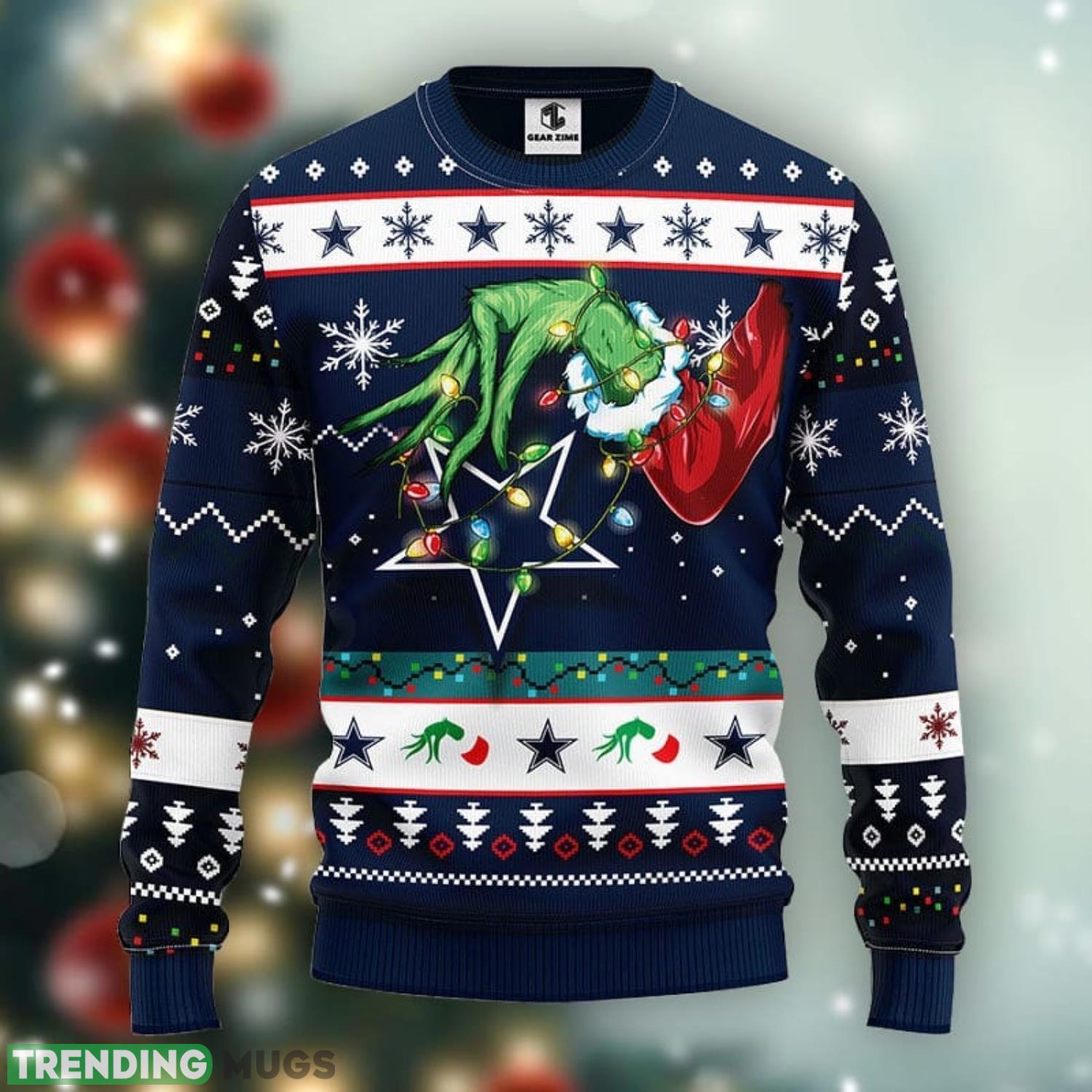 Dallas Cowboys Grinch Christmas Ugly Sweater Christmas Gift For Fans Party Hoiliday Gift Product Photo 1 Dallas Cowboys Grinch Christmas Ugly Sweater Christmas Gift For Fans Party Hoiliday Gift Product Photo 1