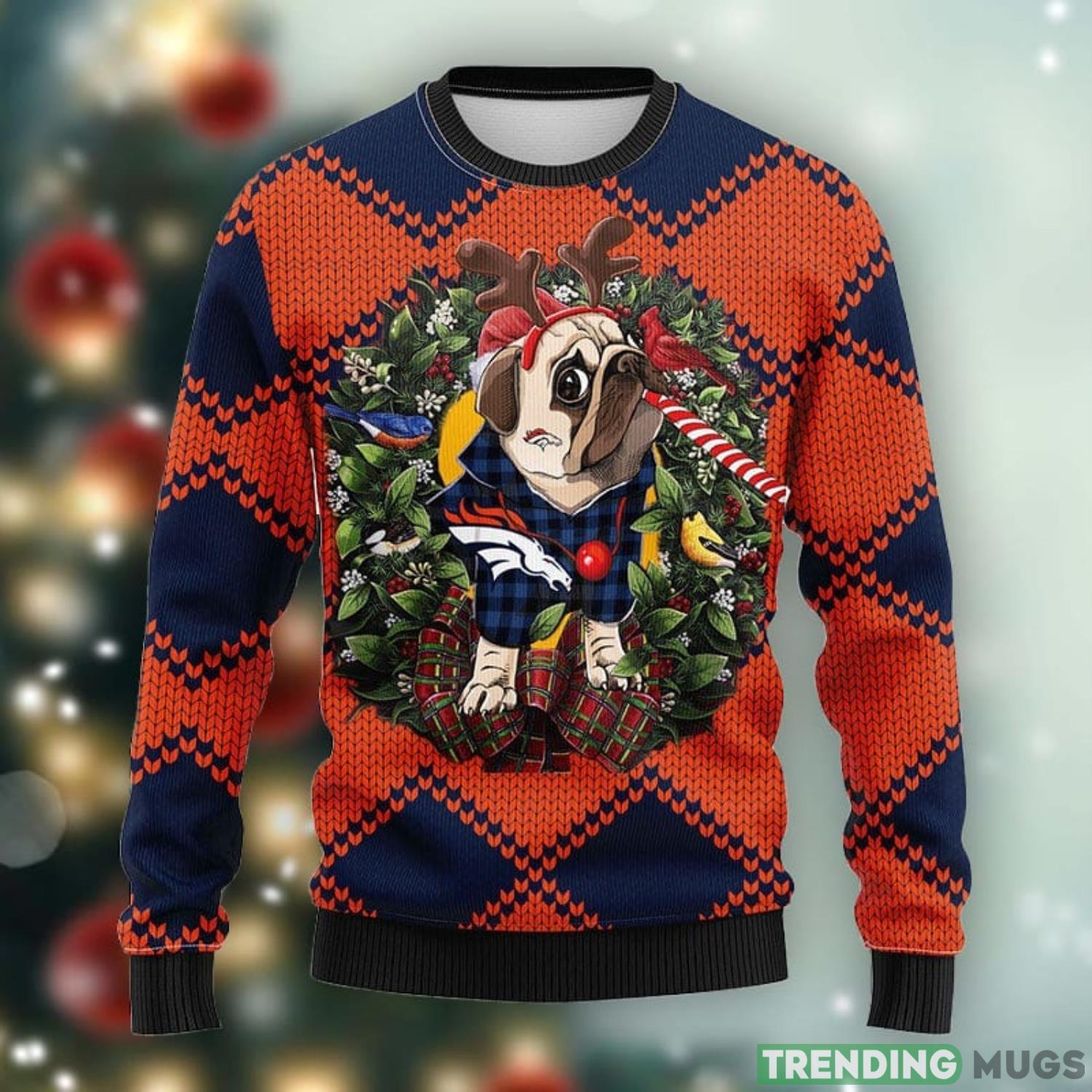 Denver Brocos Pub Dog Christmas Ugly Sweater 3D Christmas Xmas Sweater Product Photo 1 Denver Brocos Pub Dog Christmas Ugly Sweater 3D Christmas Xmas Sweater Product Photo 1