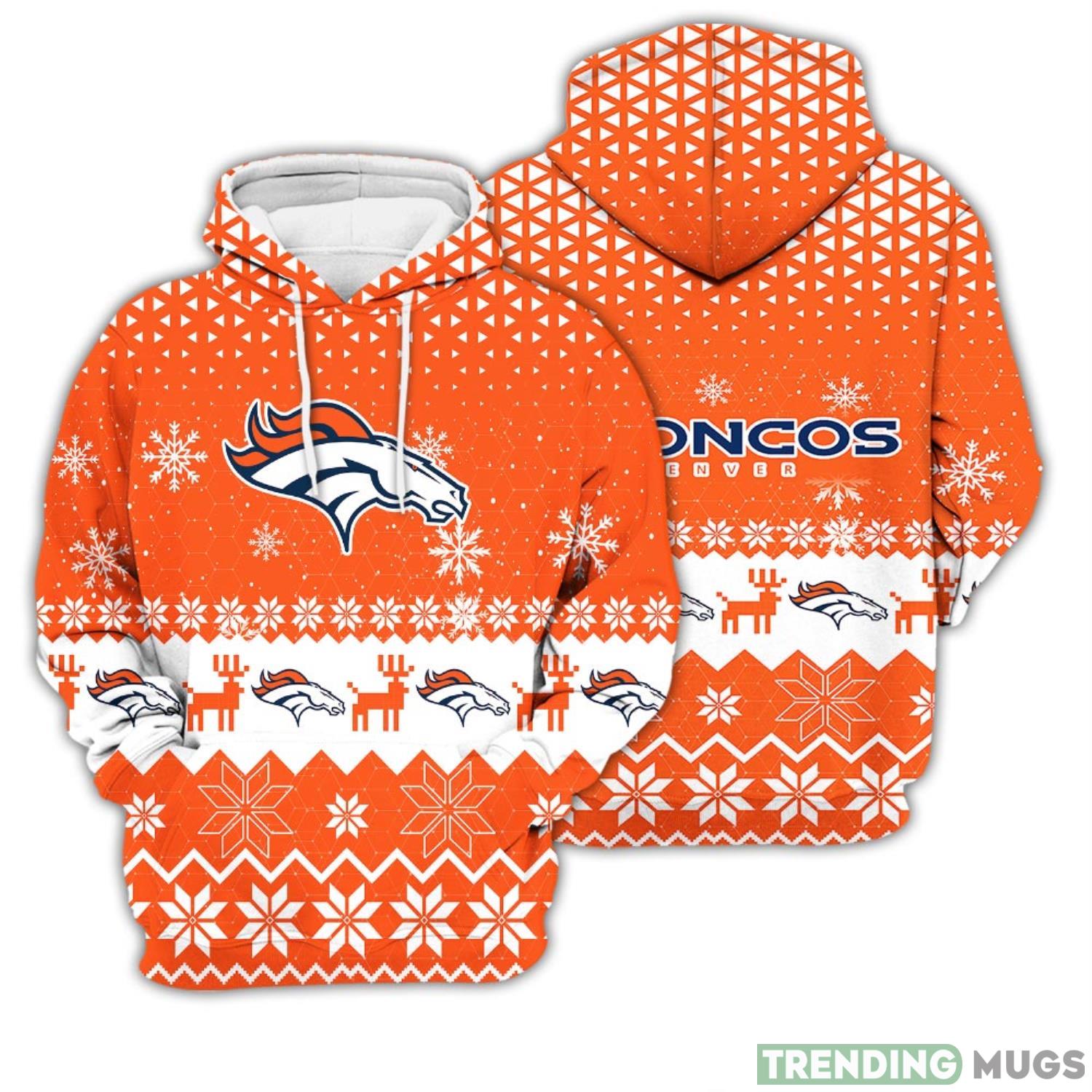 Denver Broncos Sports Football American Big Snowflake Pattern Unisex 3D Hoodie Men And Women Christmas Gift Unisex 3D Hoodie Product Photo 1 Denver Broncos Sports Football American Big Snowflake Pattern Unisex 3D Hoodie Men And Women Christmas Gift Unisex 3D Hoodie Product Photo 1