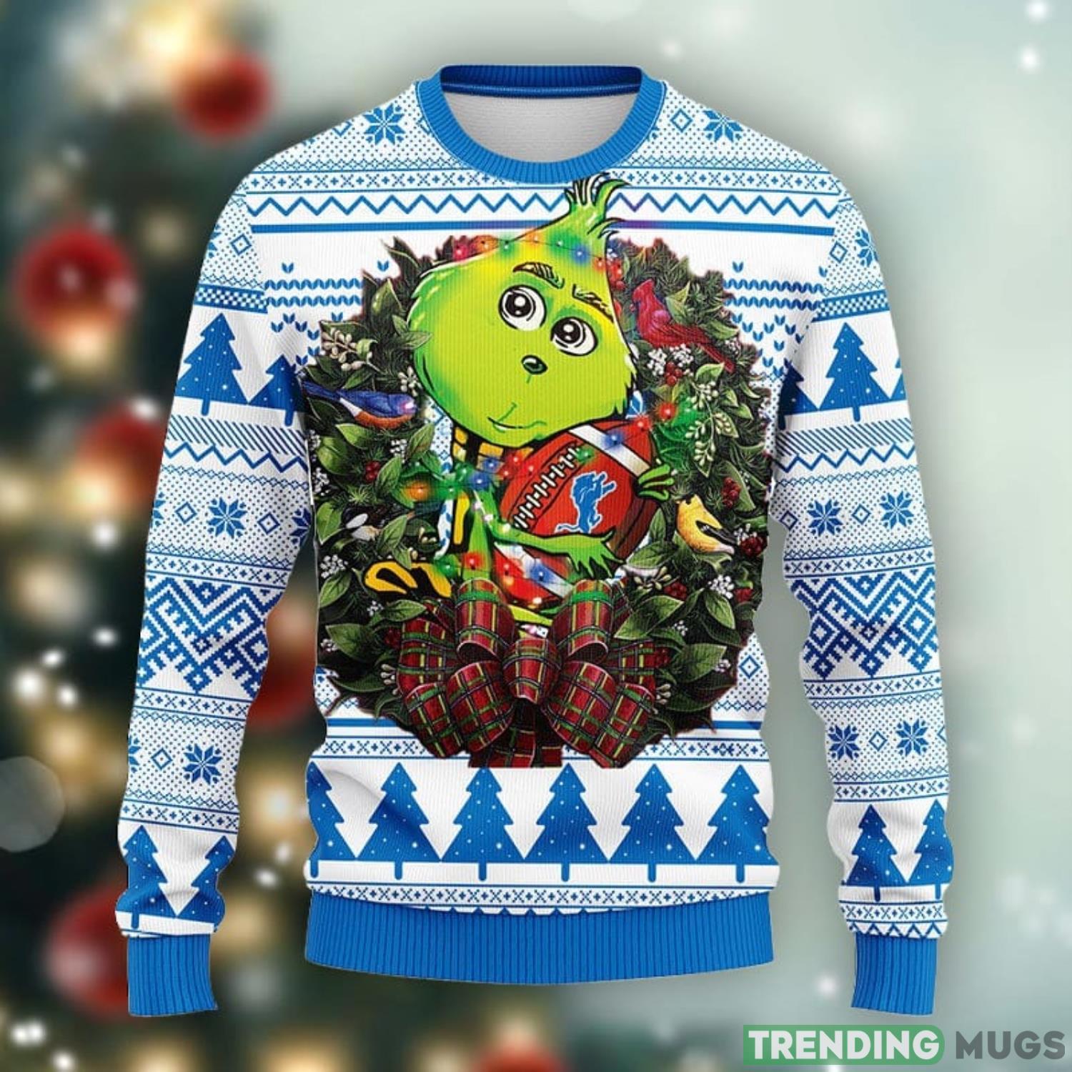Detroit Lions Grinch Hug Ugly Christmas Sweater Unisex Christmas Gift Ideas Product Photo 1 Detroit Lions Grinch Hug Ugly Christmas Sweater Unisex Christmas Gift Ideas Product Photo 1