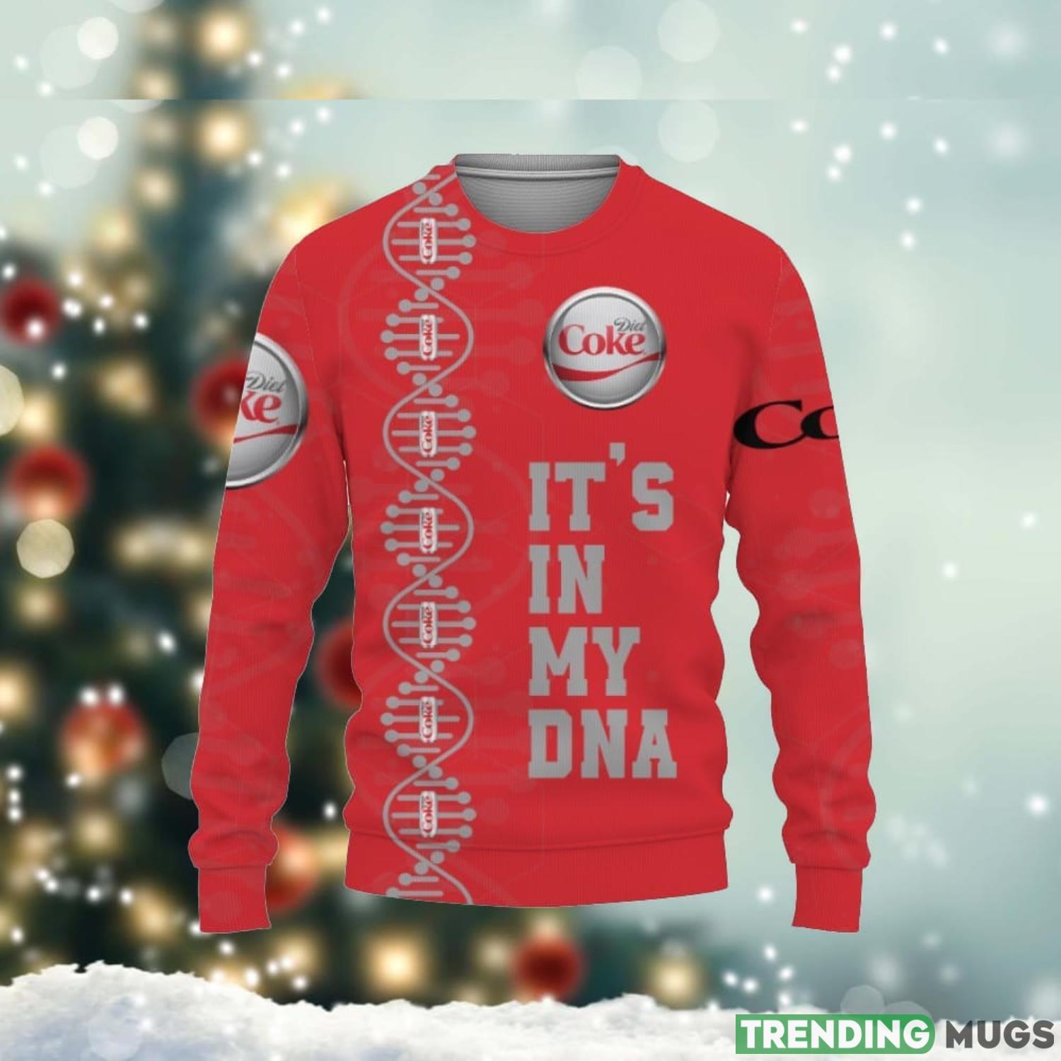 Diet Coke Soft Drink It’s In My DNA 3D Sweater Christmas Gift Ideas Cute Gift Uniex Christmas Gift Product Photo 1 Diet Coke Soft Drink It’s In My DNA 3D Sweater Christmas Gift Ideas Cute Gift Uniex Christmas Gift Product Photo 1