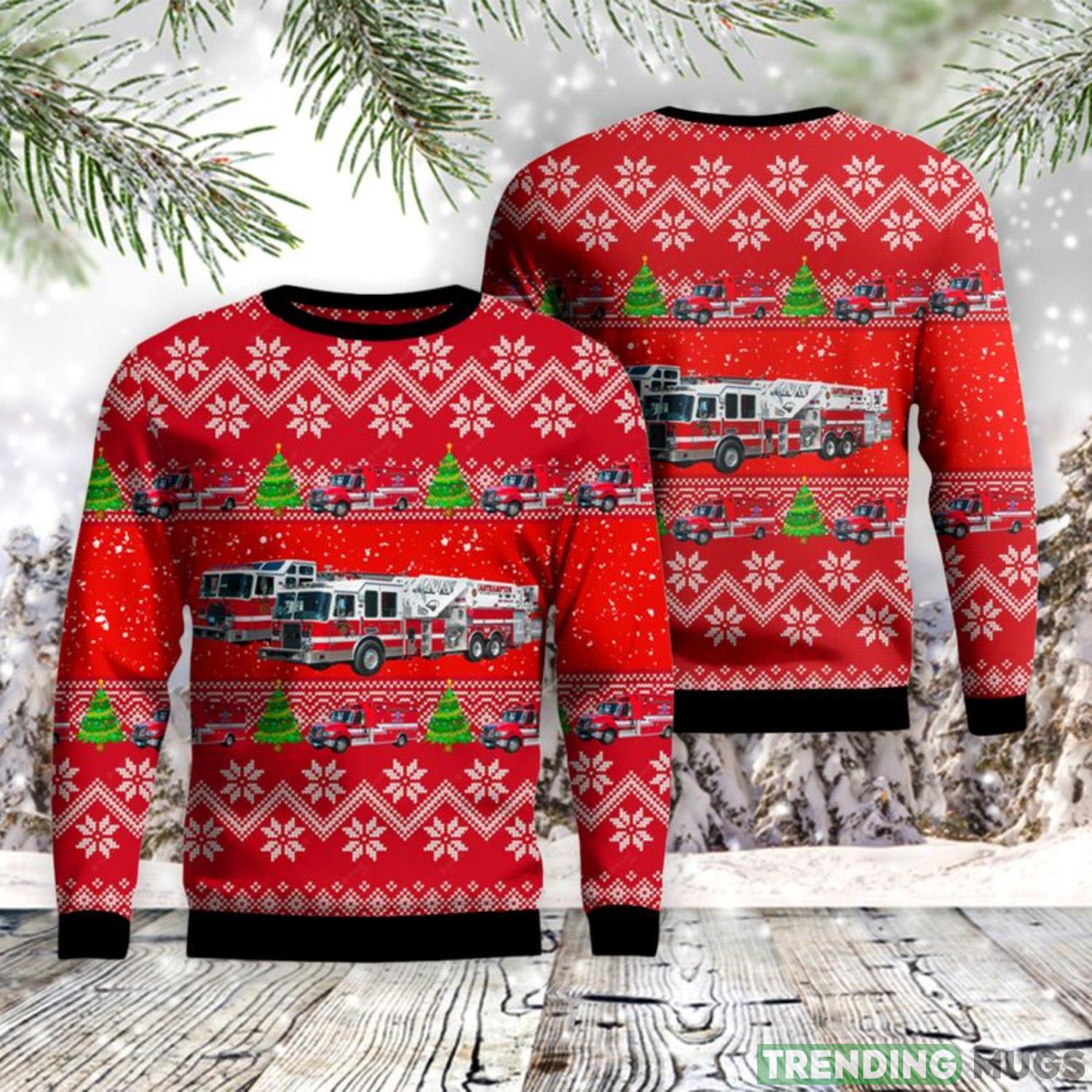 Easthampton, Hampshire County, Massachusetts, Easthampton Fire Department AOP Ugly Sweater Men And Women Christmas Gift Product Photo 1 Easthampton, Hampshire County, Massachusetts, Easthampton Fire Department AOP Ugly Sweater Men And Women Christmas Gift Product Photo 1
