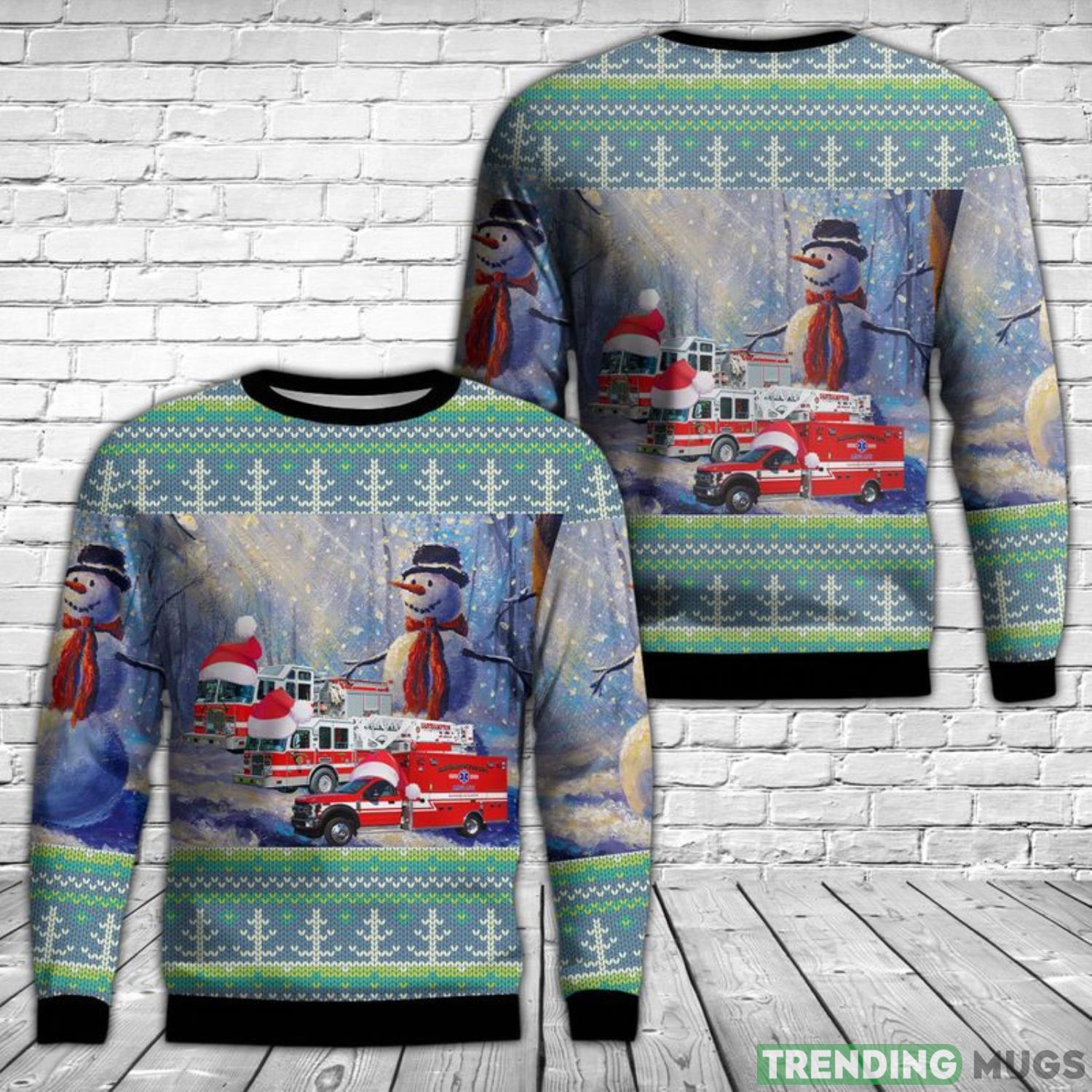 Easthampton, Massachusetts, Easthampton Fire Department AOP Sweater Christmas Gift Sweater Product Photo 1 Easthampton, Massachusetts, Easthampton Fire Department AOP Sweater Christmas Gift Sweater Product Photo 1