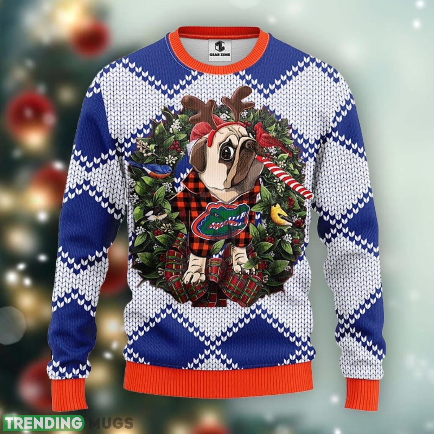 Florida Gators Pub Dog Christmas Ugly Sweater 3D Christmas Xmas Sweater Product Photo 1