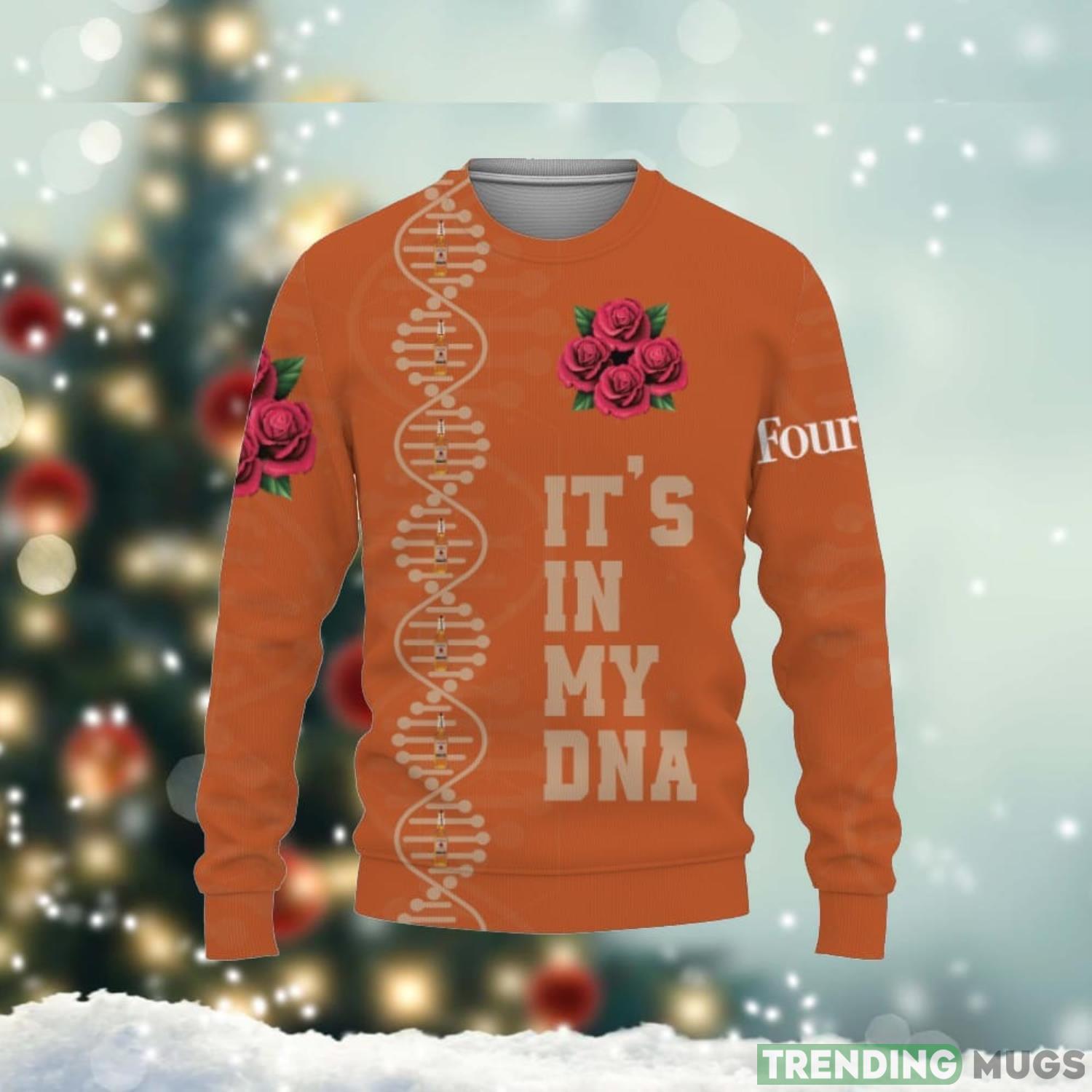 Four Roses Whiskey It’s In My DNA 3D Sweater Cute Gift Uniex Christmas Gift Product Photo 1 Four Roses Whiskey It’s In My DNA 3D Sweater Cute Gift Uniex Christmas Gift Product Photo 1