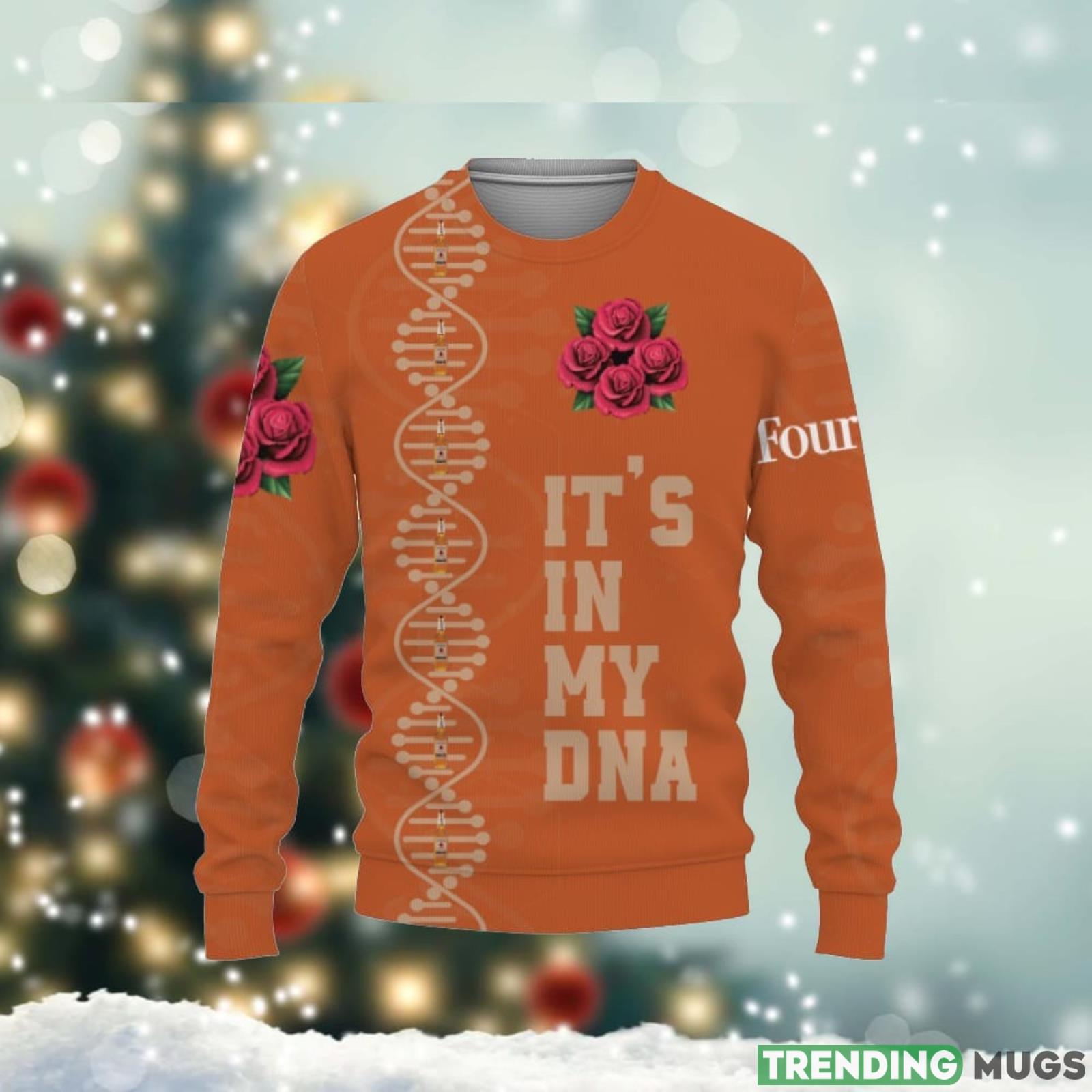 Four Roses Whiskey It’s In My DNA 3D Sweater Uniex Christmas Gift Product Photo 1 Four Roses Whiskey It’s In My DNA 3D Sweater Uniex Christmas Gift Product Photo 1