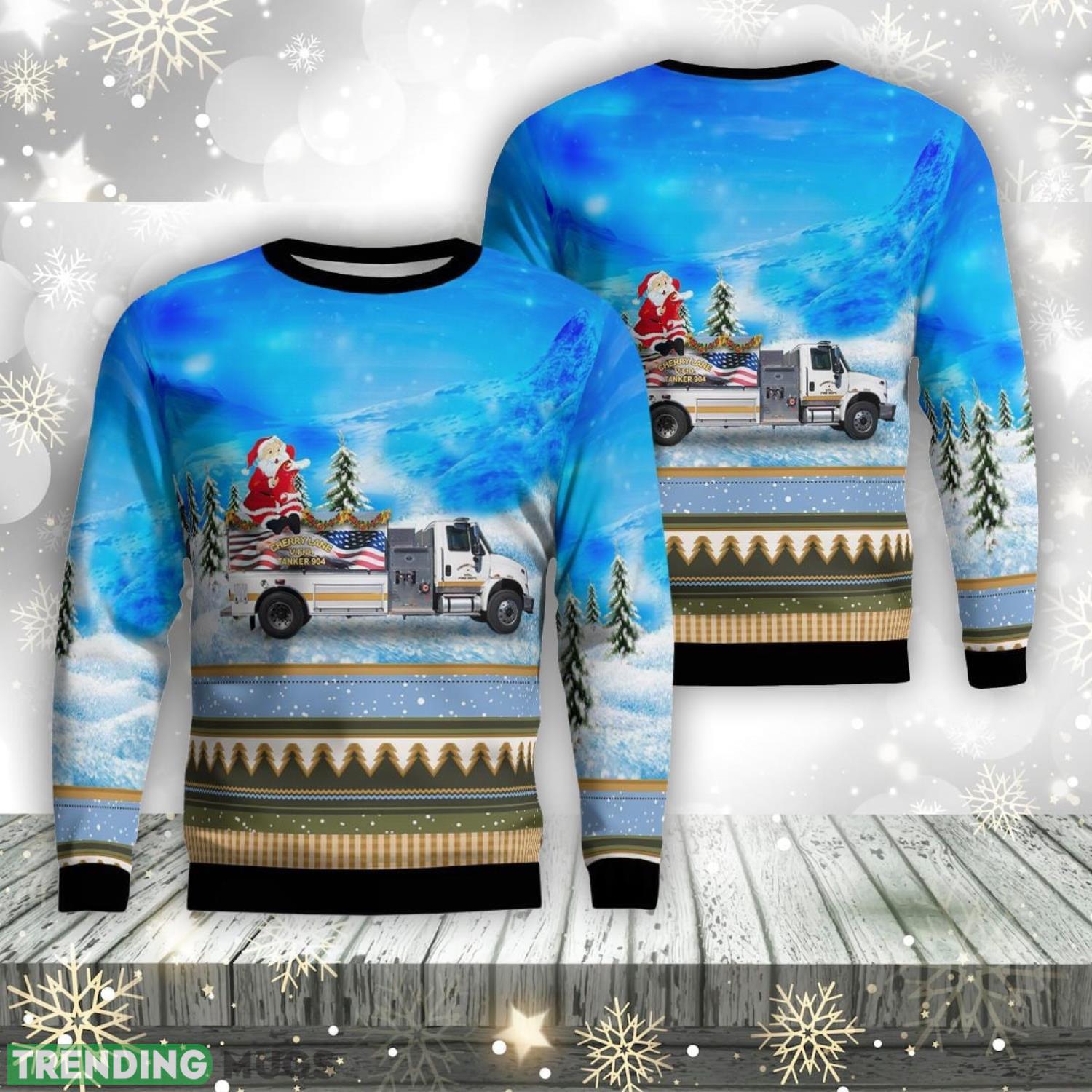 Glade Valley, North Carolina, Cherry Lane Volunteer Fire Department, Inc Christmas Ugly Sweater Xmas Christmas Gift Product Photo 1 Glade Valley, North Carolina, Cherry Lane Volunteer Fire Department, Inc Christmas Ugly Sweater Xmas Christmas Gift Product Photo 1