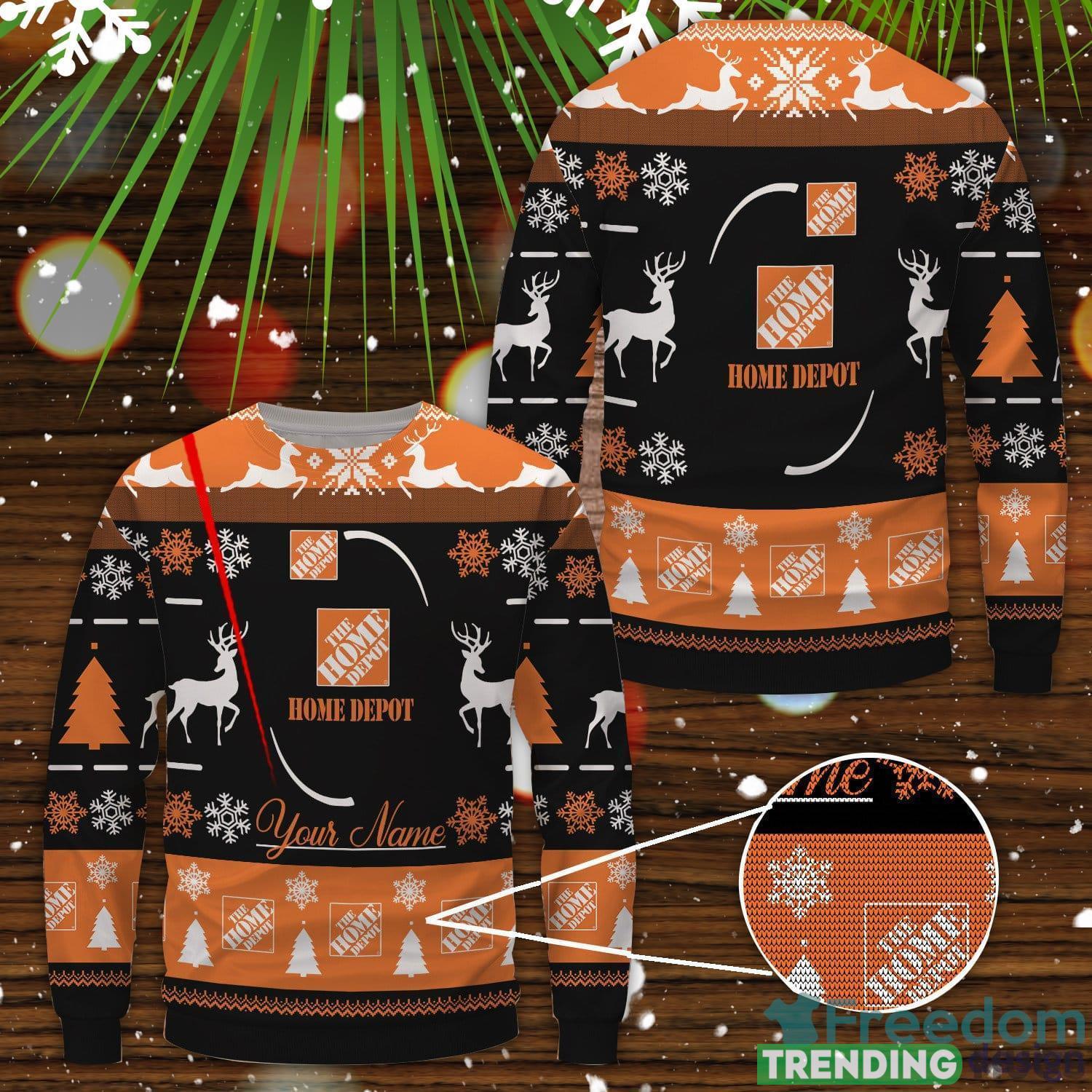 Home Depot All Over Printed Ugly Sweater Uniform Sweater Party Gift Custom Name Product Photo 1 Home Depot All Over Printed Ugly Sweater Uniform Sweater Party Gift Custom Name Product Photo 1