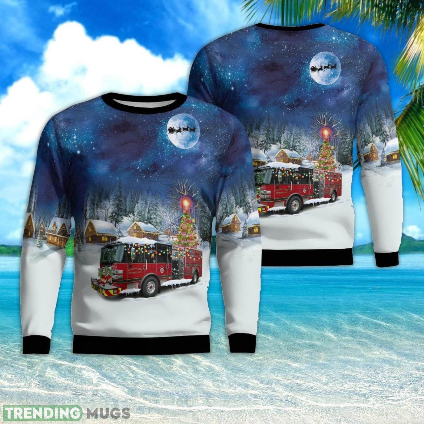 Horry County Fire Rescue Station 46, Conway, South Carolina Christmas AOP 3D Ugly Christmas Sweater Product Photo 1 Horry County Fire Rescue Station 46, Conway, South Carolina Christmas AOP 3D Ugly Christmas Sweater Product Photo 1
