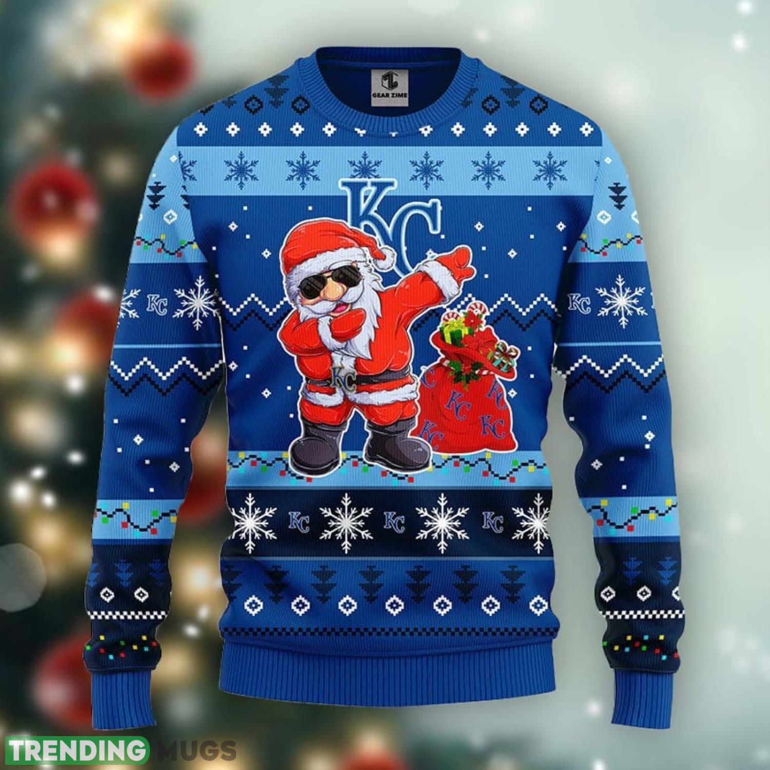 Kansas City Royals Dabbing Santa Claus Christmas Ugly Sweater 3D Christmas Xmas Sweater Product Photo 1 Kansas City Royals Dabbing Santa Claus Christmas Ugly Sweater 3D Christmas Xmas Sweater Product Photo 1