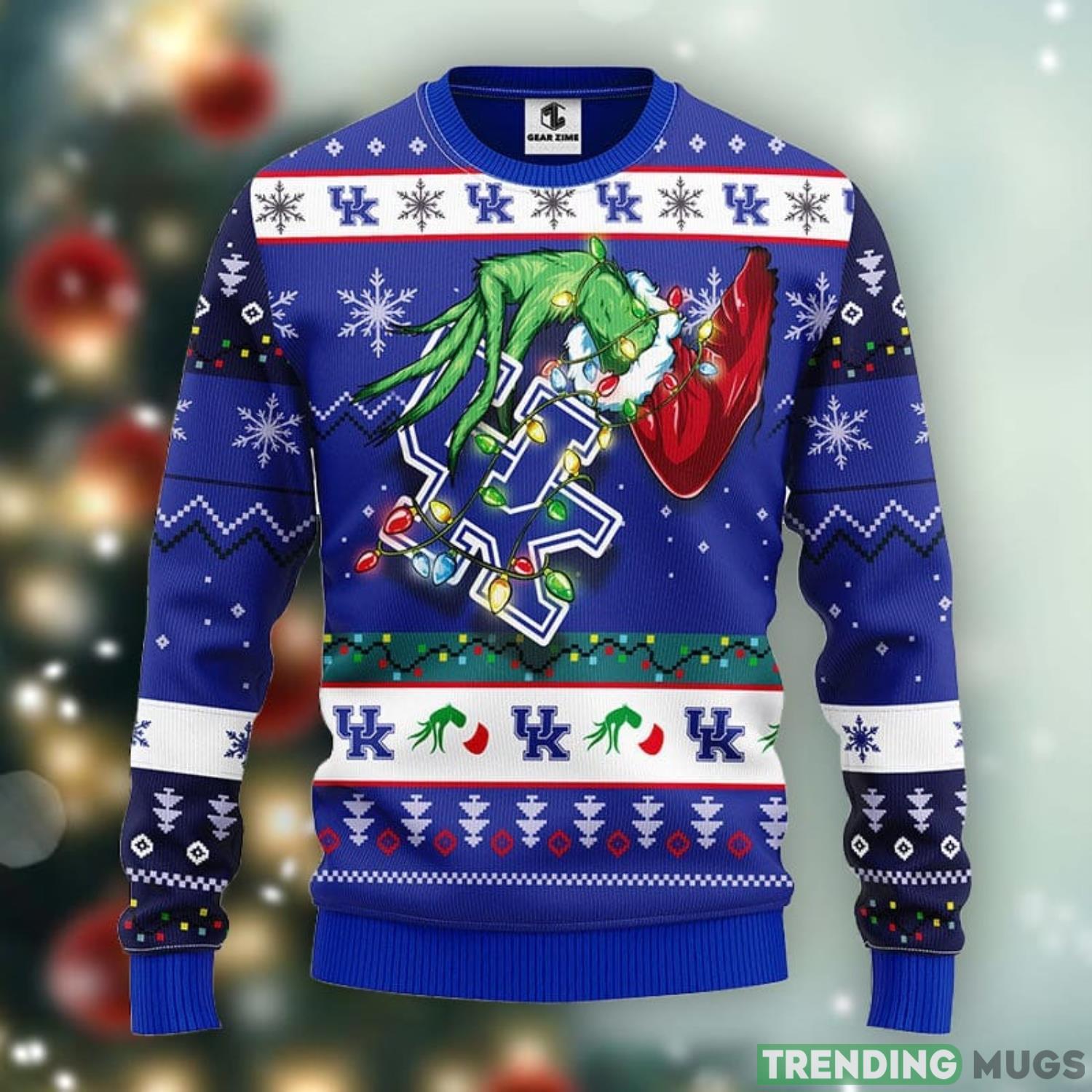 Kentucky Wildcats Grinch Ugly Christmas Sweater Unisex Christmas Gift Ideas Product Photo 1 Kentucky Wildcats Grinch Ugly Christmas Sweater Unisex Christmas Gift Ideas Product Photo 1