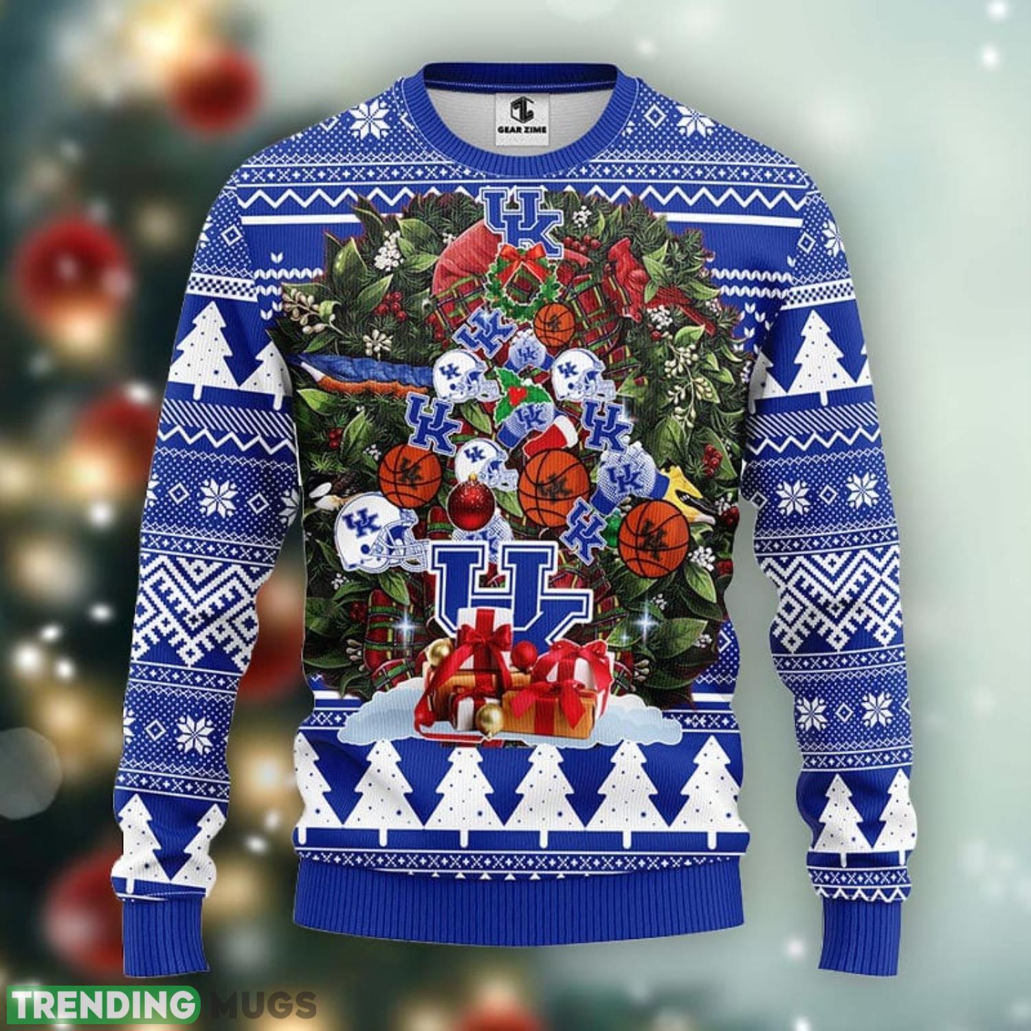 Kentucky Wildcats Tree Ugly Christmas Sweater Warm Gift For Christmas Product Photo 1 Kentucky Wildcats Tree Ugly Christmas Sweater Warm Gift For Christmas Product Photo 1
