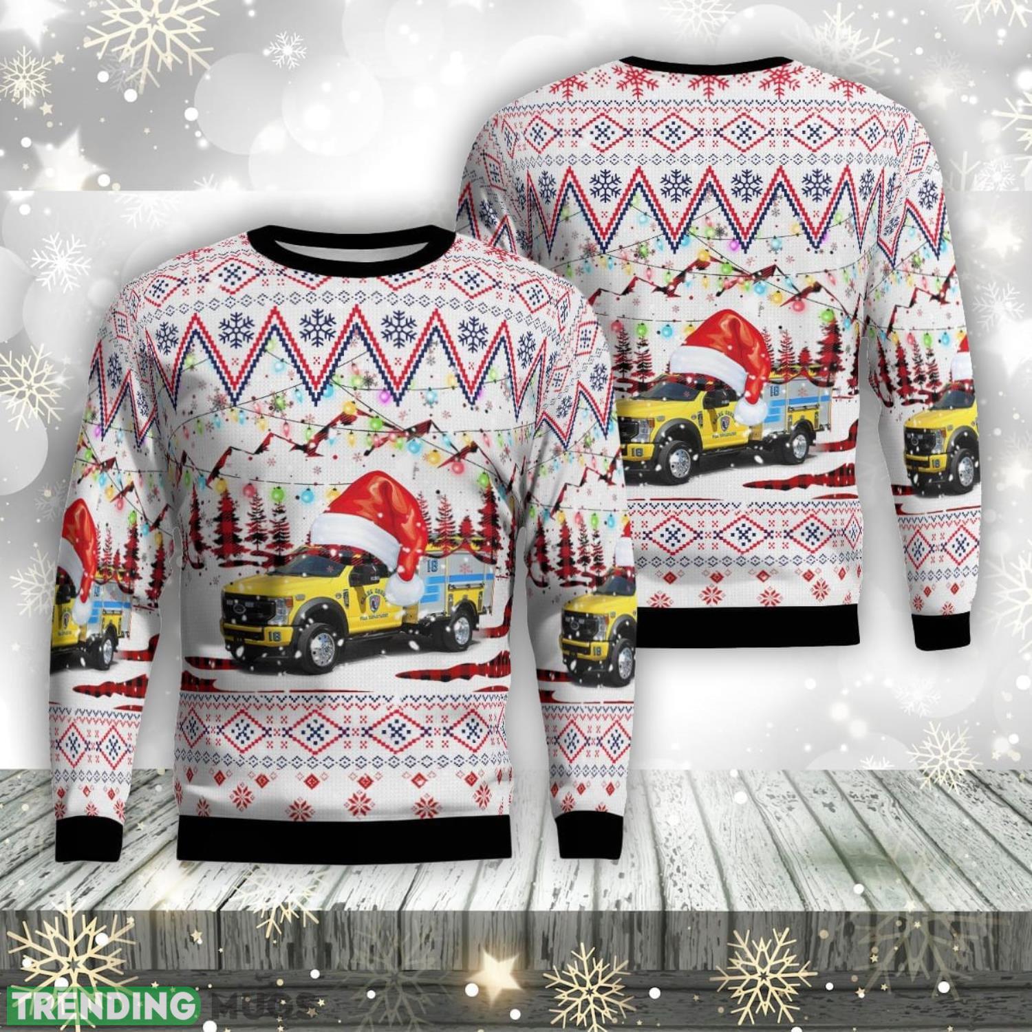 Las Vegas, Nevada, Clark County Fire Department Paramedic Squad 18 AOP Ugly Sweater Gift For Christmas Product Photo 1 Las Vegas, Nevada, Clark County Fire Department Paramedic Squad 18 AOP Ugly Sweater Gift For Christmas Product Photo 1