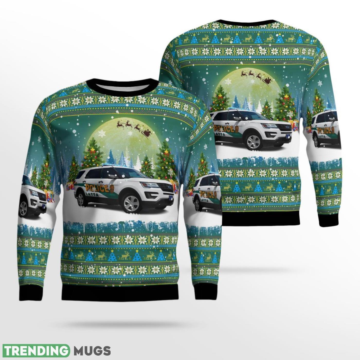 Latta Police Department, Latta, South Carolina Christmas AOP Ugly Sweater Product Photo 1 Latta Police Department, Latta, South Carolina Christmas AOP Ugly Sweater Product Photo 1