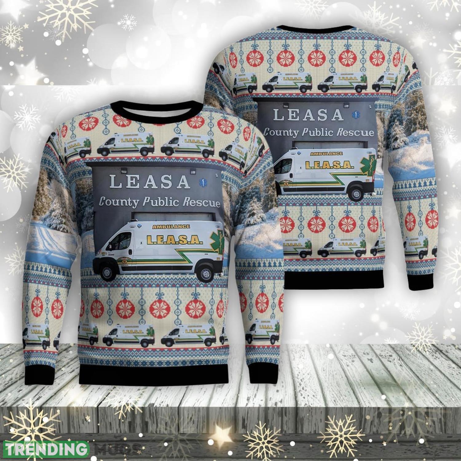 Logan, West Virginia, Logan Emergency Ambulance Service Authority AOP Ugly Sweater Gift For Christmas Product Photo 1 Logan, West Virginia, Logan Emergency Ambulance Service Authority AOP Ugly Sweater Gift For Christmas Product Photo 1