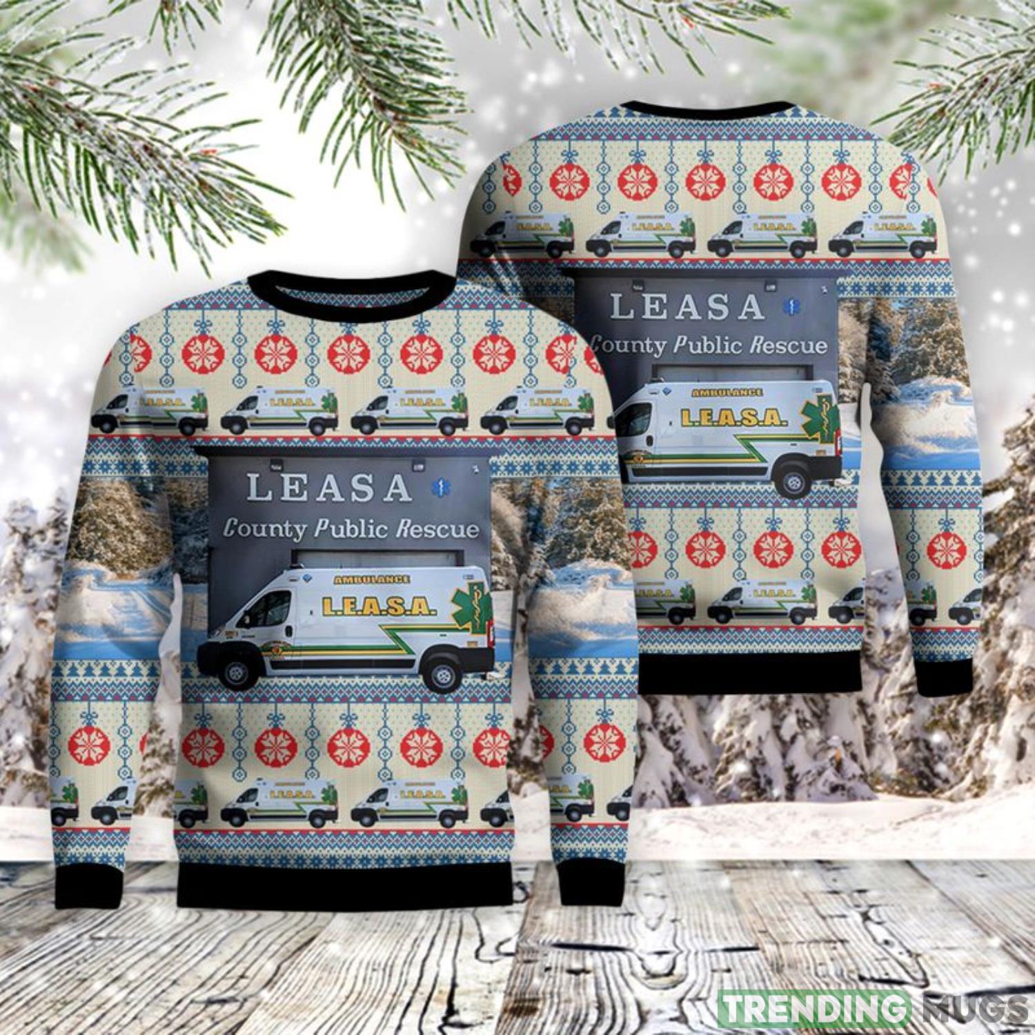 Logan, West Virginia, Logan Emergency Ambulance Service Authority AOP Ugly Sweater Men And Women Christmas Gift Product Photo 1 Logan, West Virginia, Logan Emergency Ambulance Service Authority AOP Ugly Sweater Men And Women Christmas Gift Product Photo 1