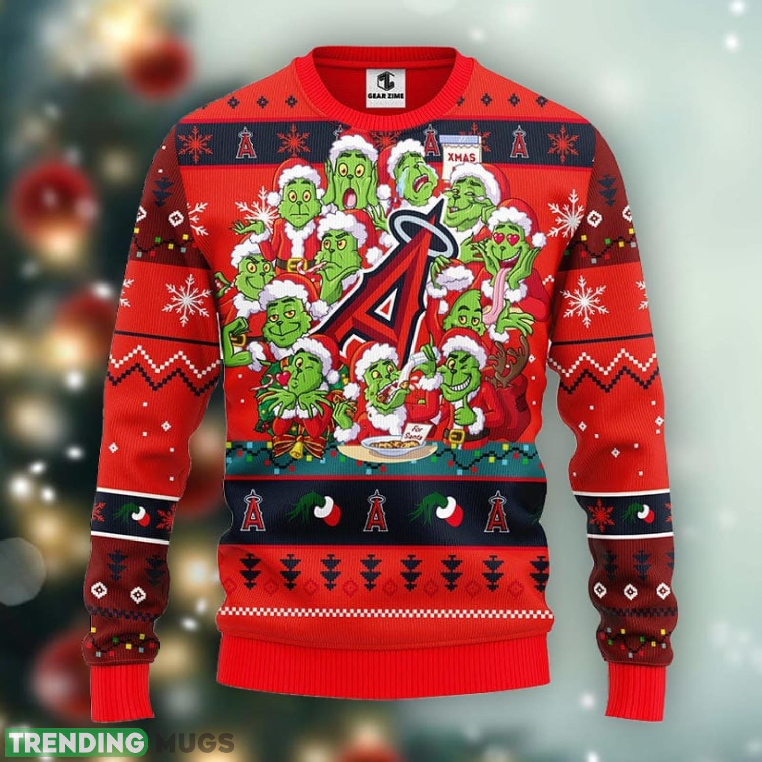 Los Angeles Angels 12 Grinch Xmas Day Christmas Ugly Sweater 3D Christmas Xmas Sweater Product Photo 1 Los Angeles Angels 12 Grinch Xmas Day Christmas Ugly Sweater 3D Christmas Xmas Sweater Product Photo 1
