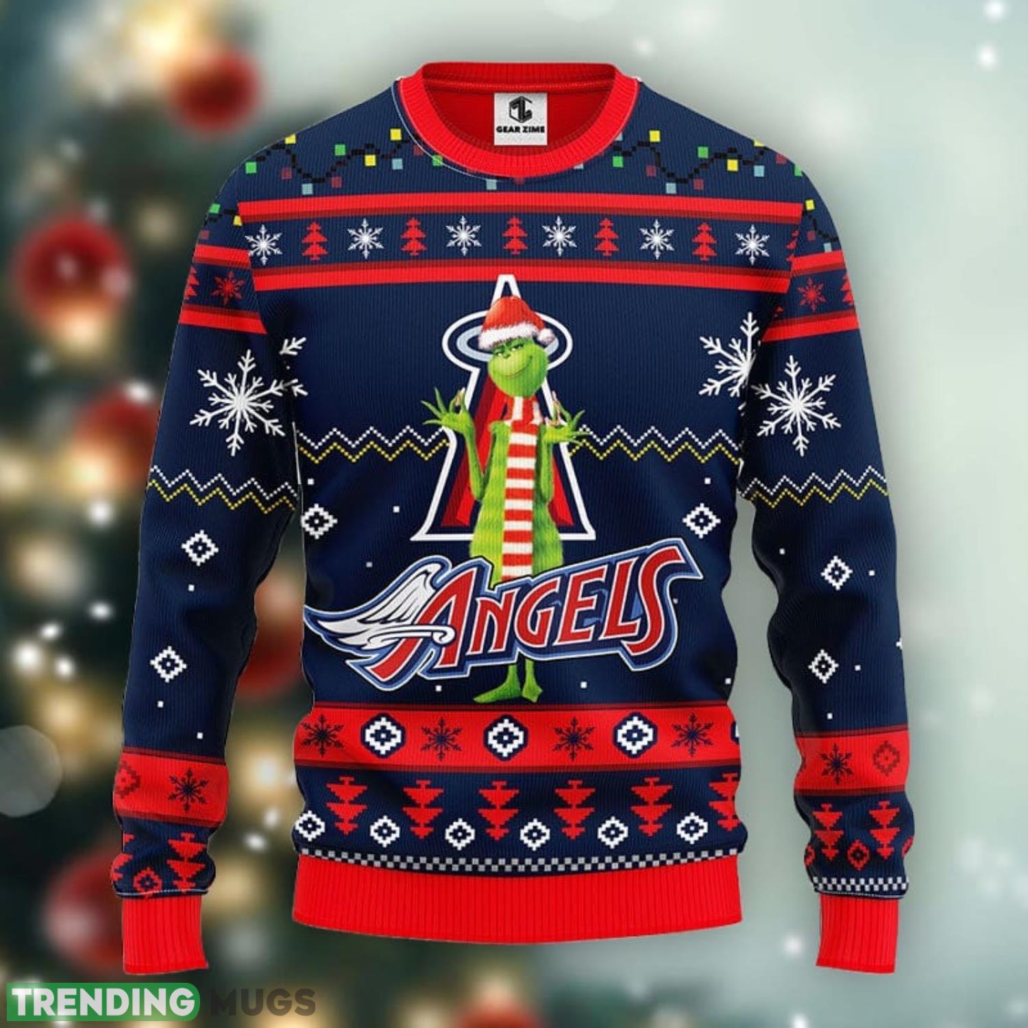 Los Angeles Angels Funny Grinch Christmas Ugly Sweater 3D Christmas Xmas Sweater Product Photo 1 Los Angeles Angels Funny Grinch Christmas Ugly Sweater 3D Christmas Xmas Sweater Product Photo 1