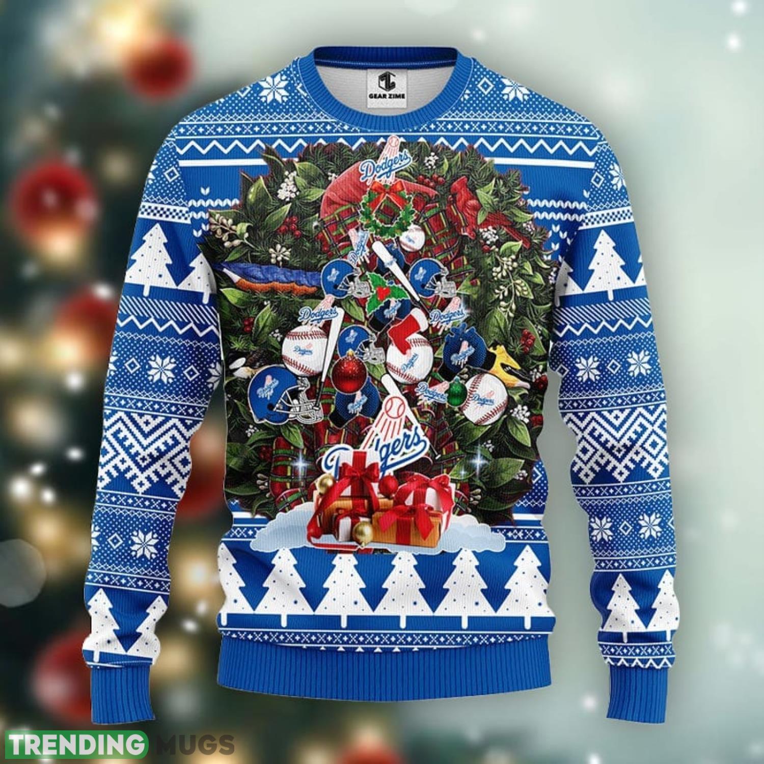 Los Angeles Dodgers Tree Ugly Christmas Sweater Warm Gift For Christmas Product Photo 1 Los Angeles Dodgers Tree Ugly Christmas Sweater Warm Gift For Christmas Product Photo 1